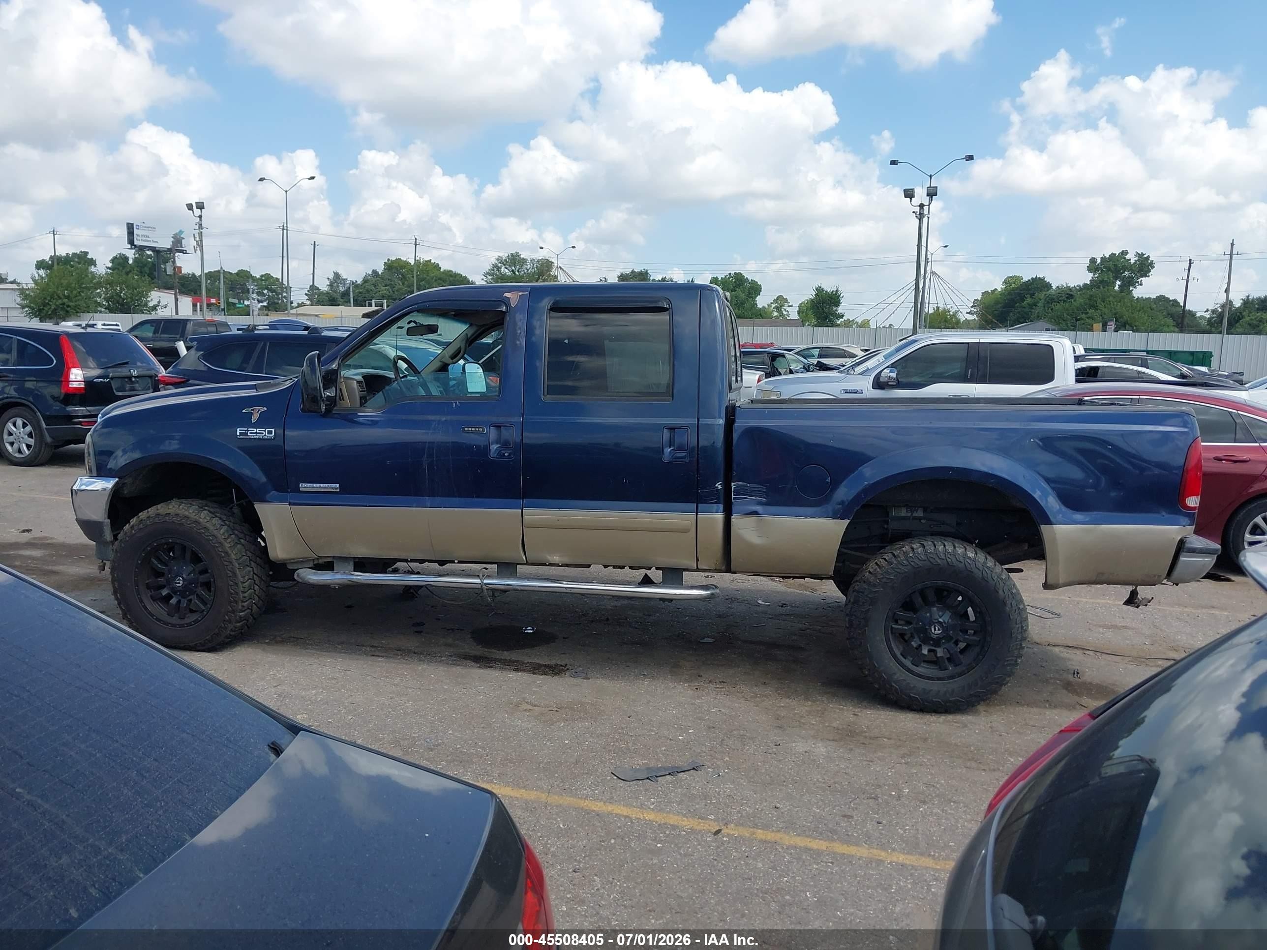 2001 Ford F-250 Lariat/xl/xlt Dark Blue vin: 1FTNW20F91EC50278