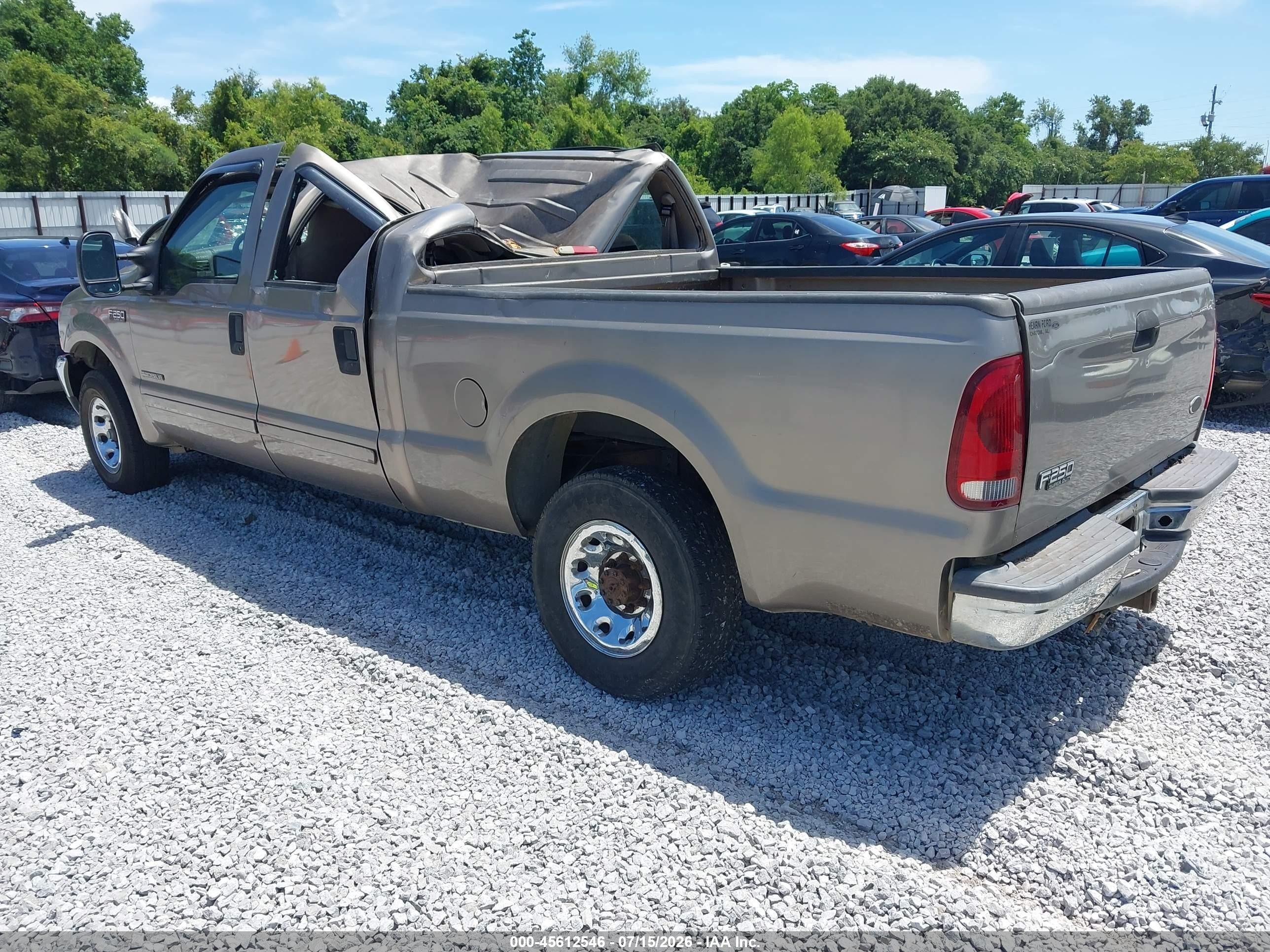 2002 Ford F-250   Gold vin: 1FTNW20F92ED54089