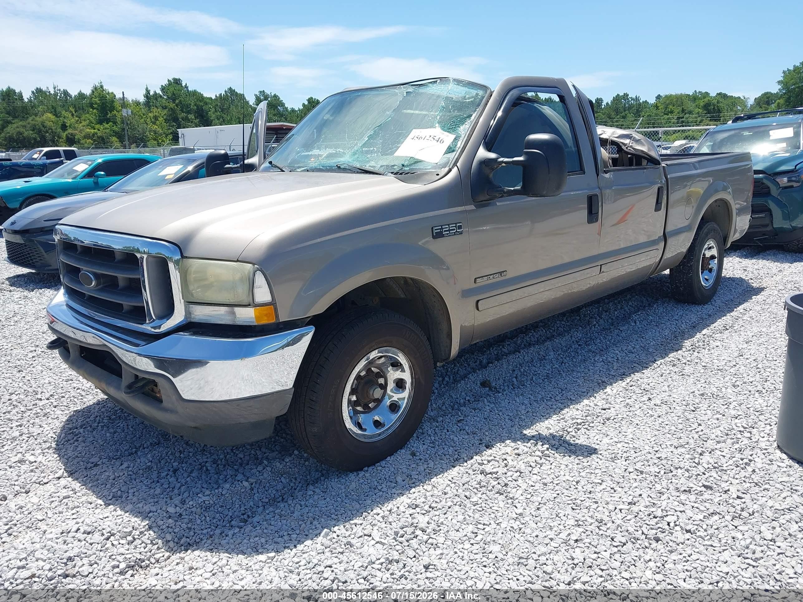 2002 Ford F-250   Gold vin: 1FTNW20F92ED54089