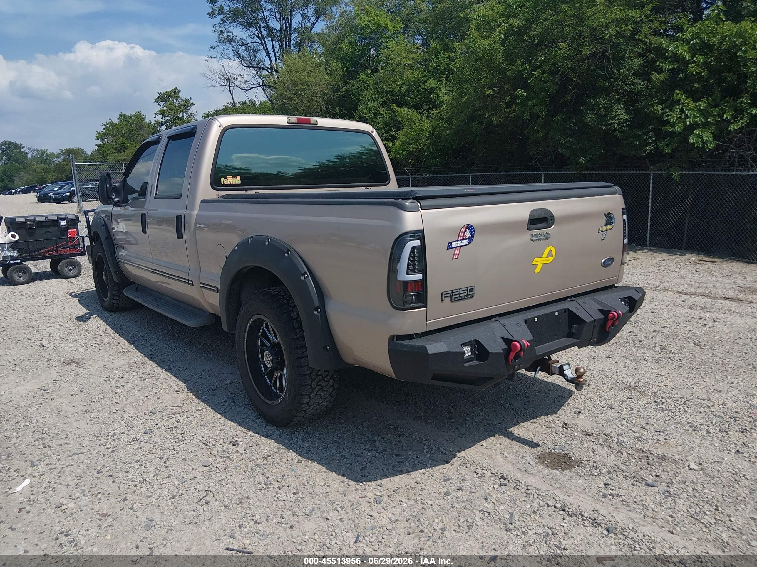1999 Ford F-250 Lariat/xl/xlt Золотой vin: 1FTNW20FXXEC96016