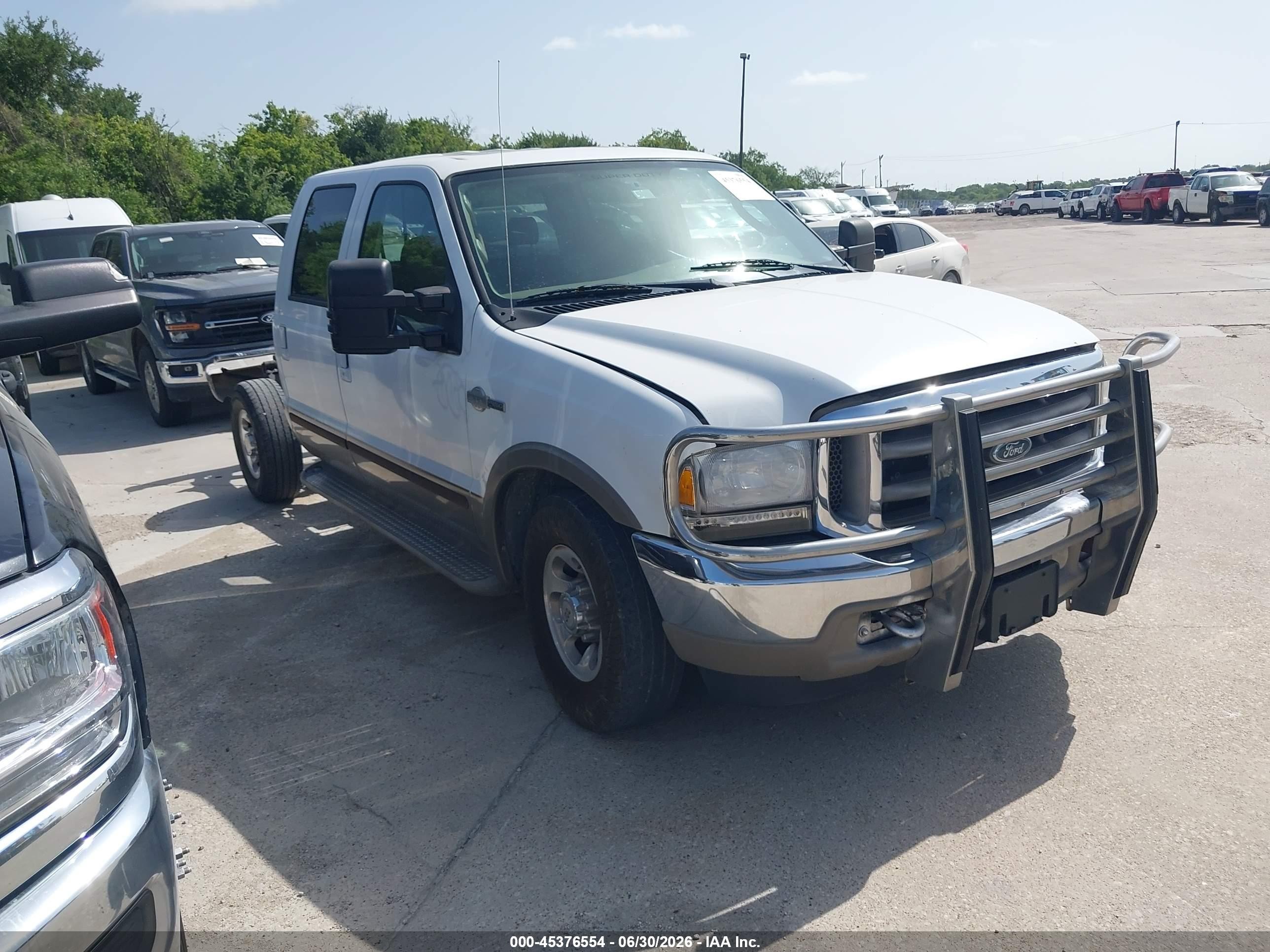 2004 Ford F-250 Lariat/xl/xlt White vin: 1FTNW20L14EB94394