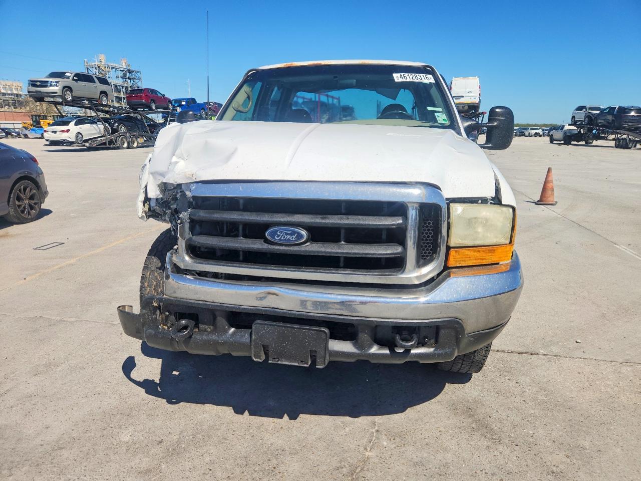 1999 Ford F250 V8 Triton White vin: 1FTNW20L1XED28776