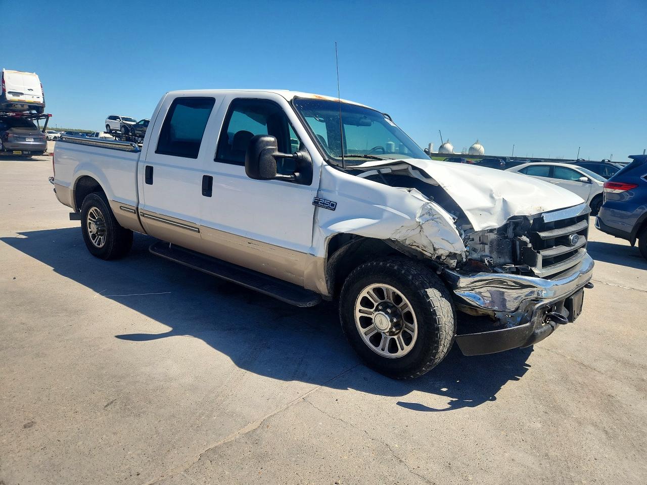 1999 Ford F250 V8 Triton White vin: 1FTNW20L1XED28776