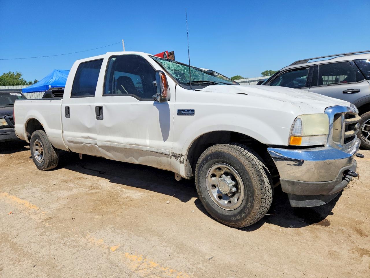 2003 Ford F250 Super Duty Белый vin: 1FTNW20L33EA12838