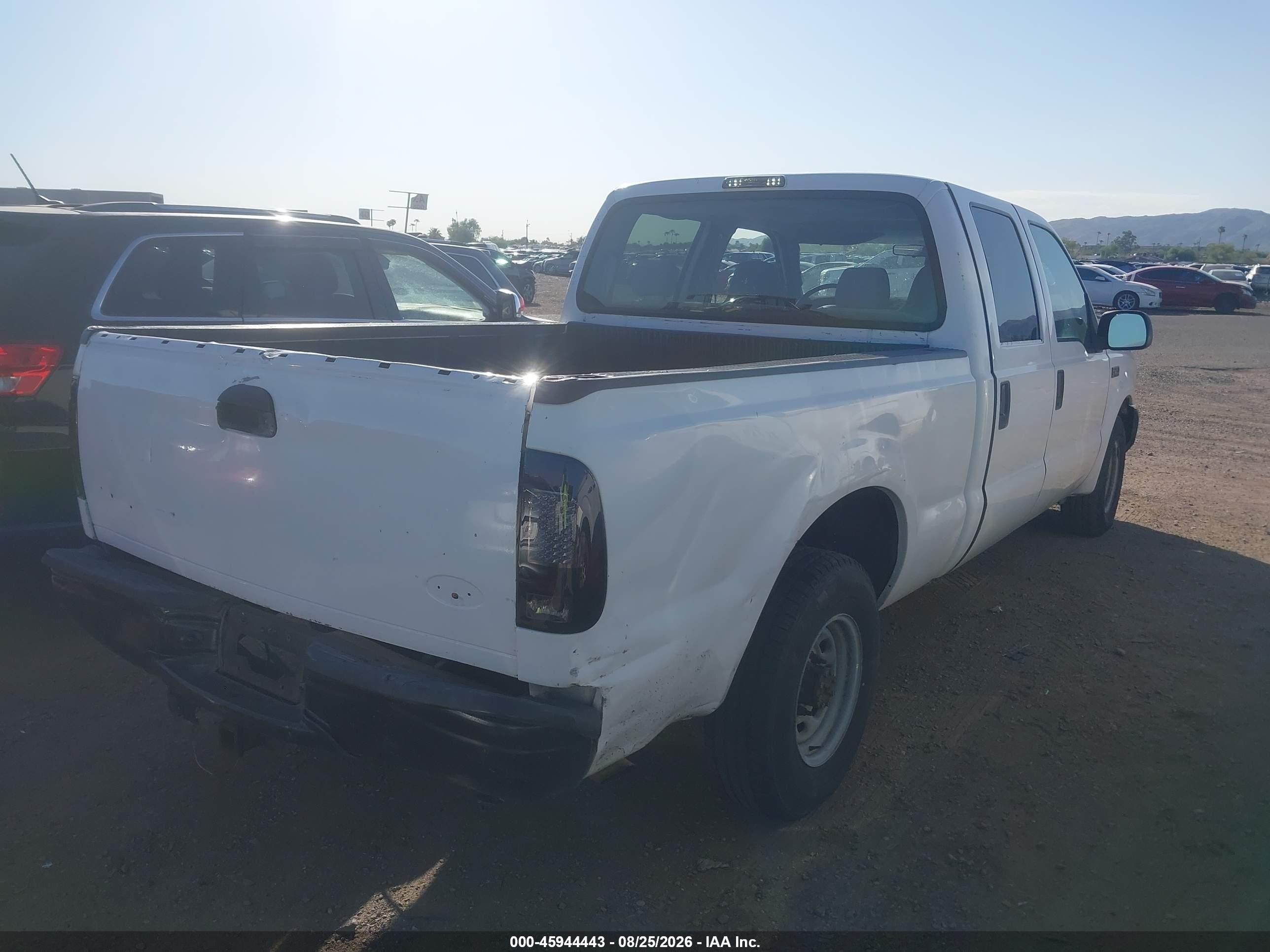 2004 Ford F-250 Lariat/xl/xlt White vin: 1FTNW20L34EA10086