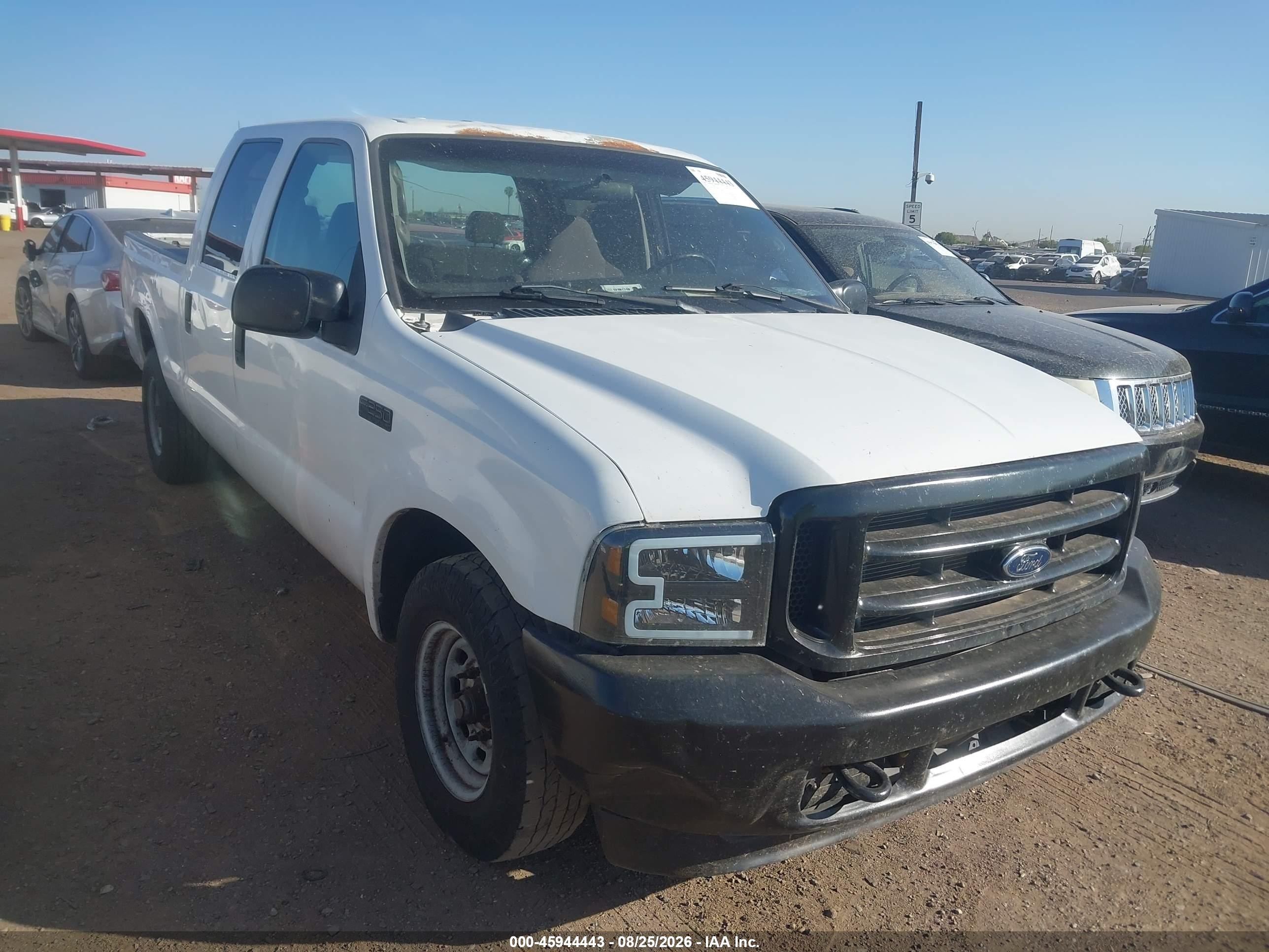 2004 Ford F-250 Lariat/xl/xlt White vin: 1FTNW20L34EA10086