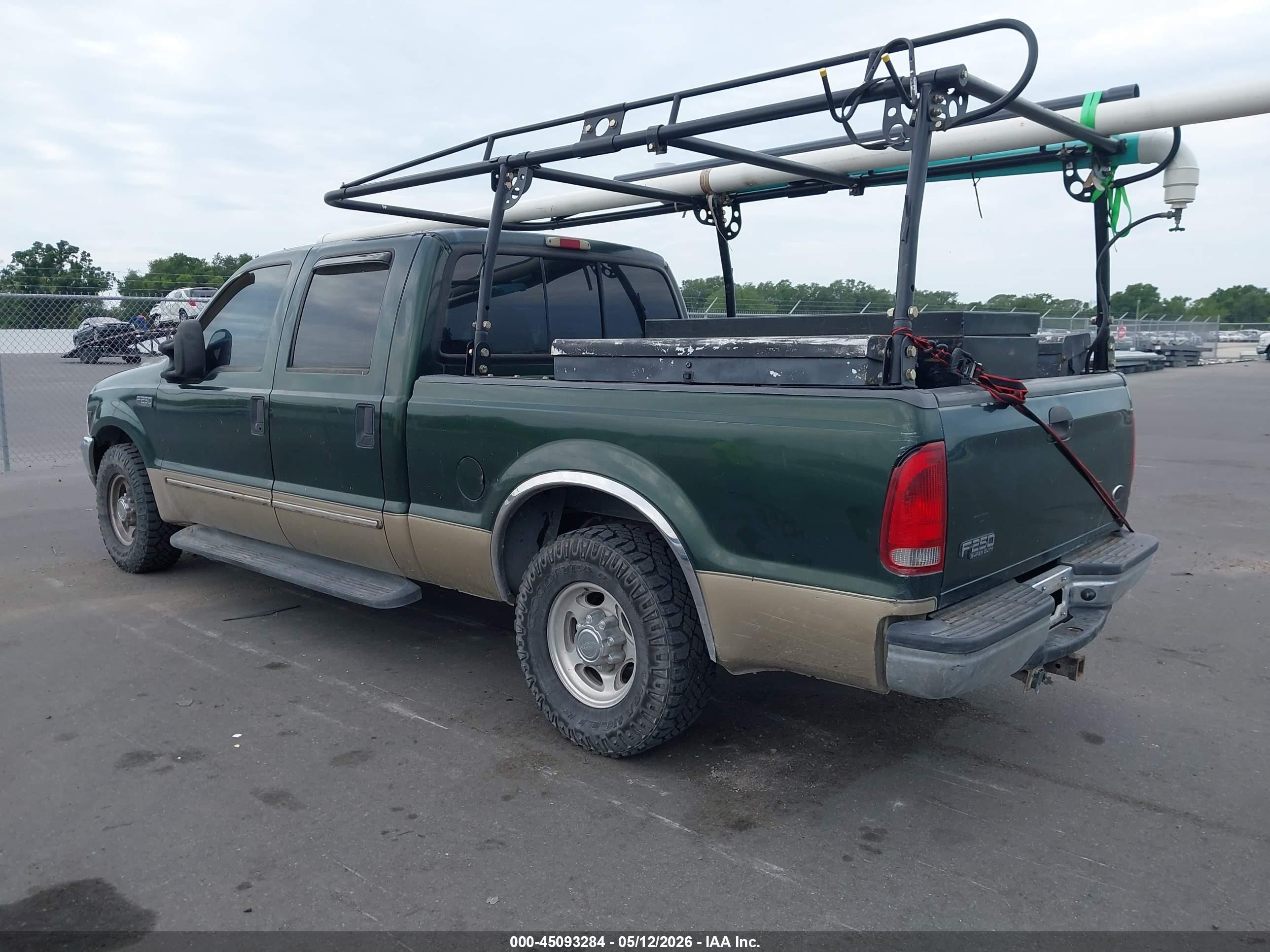 2000 Ford F-250 Lariat/xl/xlt Зеленый vin: 1FTNW20L3YEC84720