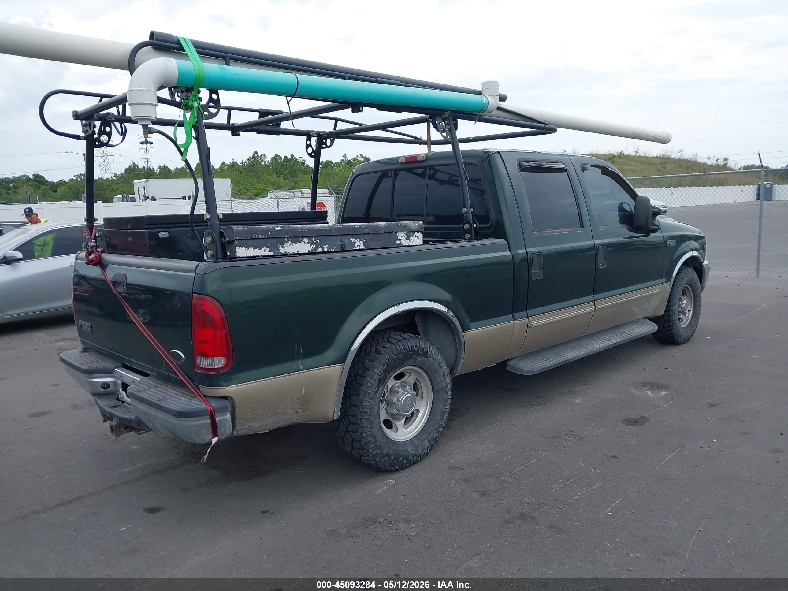2000 Ford F-250 Lariat/xl/xlt Зеленый vin: 1FTNW20L3YEC84720