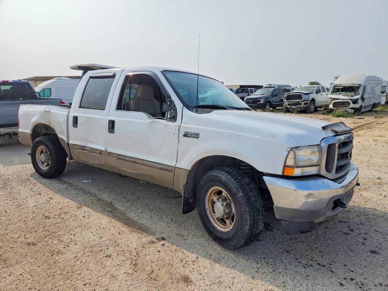 2003 Ford F250 Super Duty White vin: 1FTNW20L63ED22871