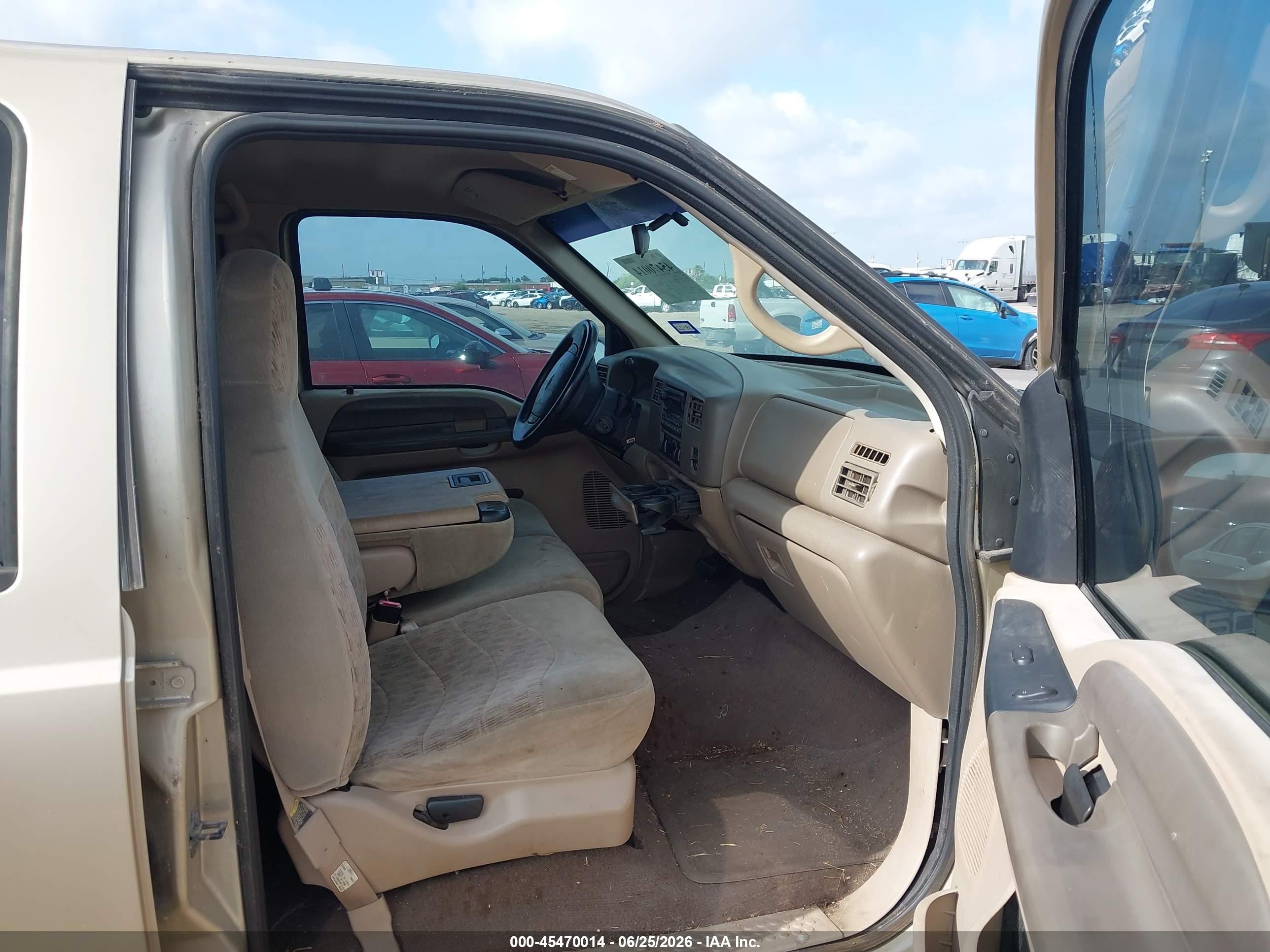 2000 Ford F-250 Lariat/xl/xlt Beige vin: 1FTNW20L6YED90448