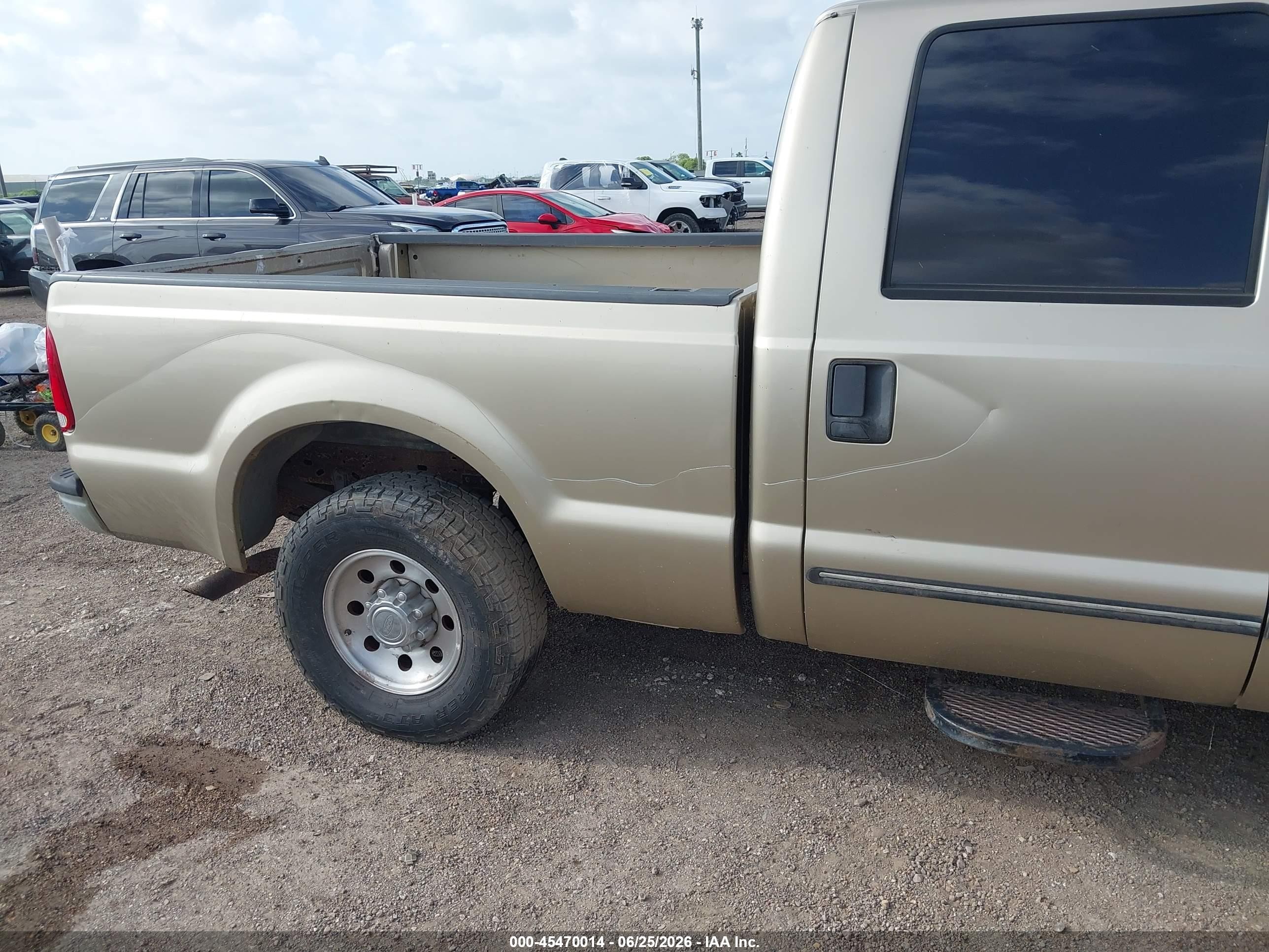 2000 Ford F-250 Lariat/xl/xlt Beige vin: 1FTNW20L6YED90448