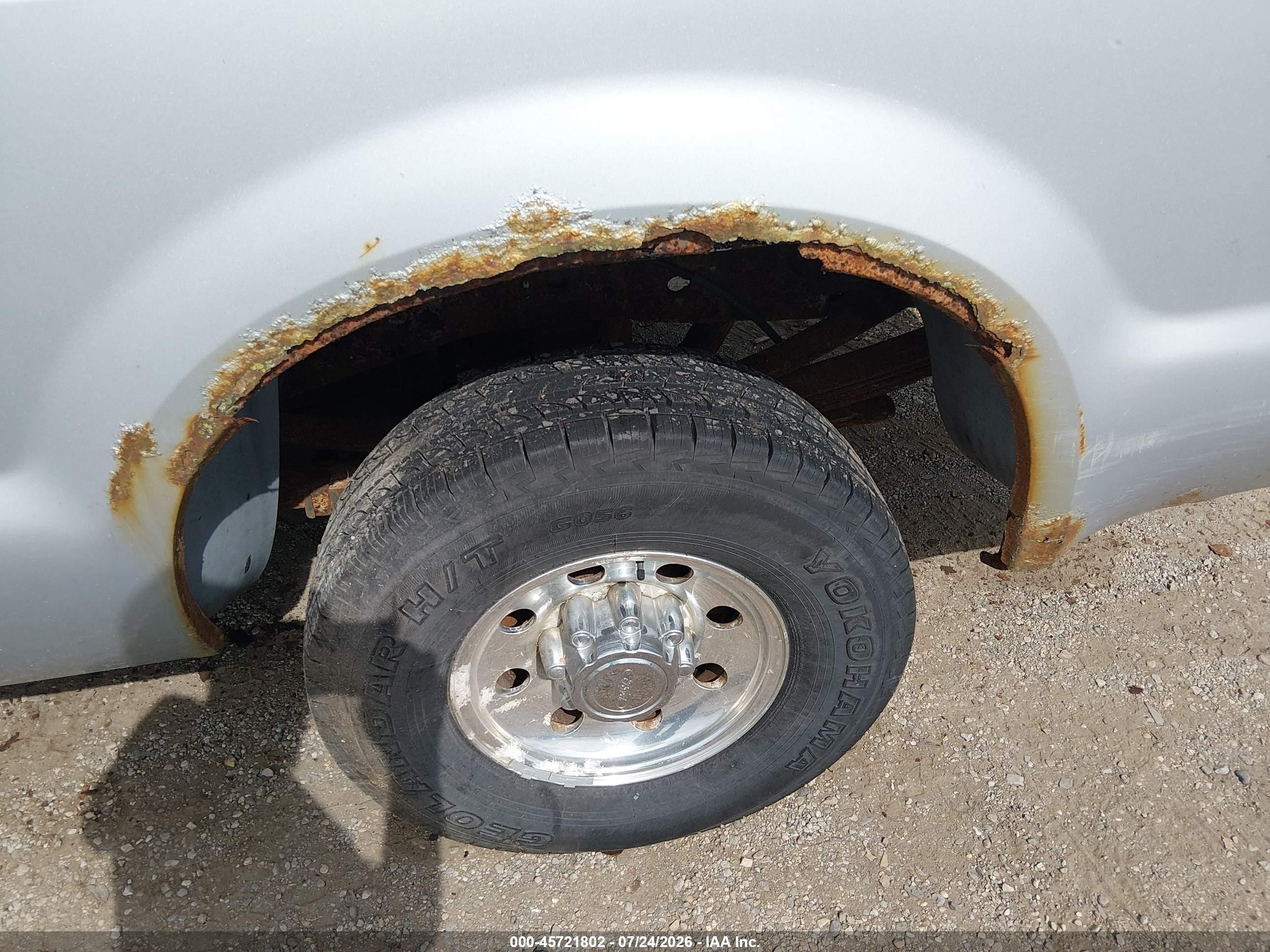 2001 Ford F-250 Lariat/xl/xlt Silver vin: 1FTNW20LX1EC50232