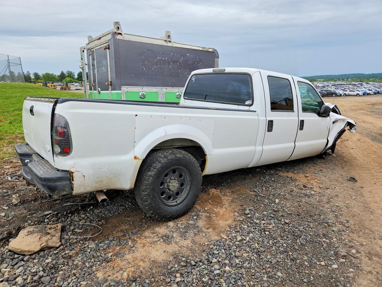 2004 Ford F250 Super Duty White vin: 1FTNW20LX4EE07004