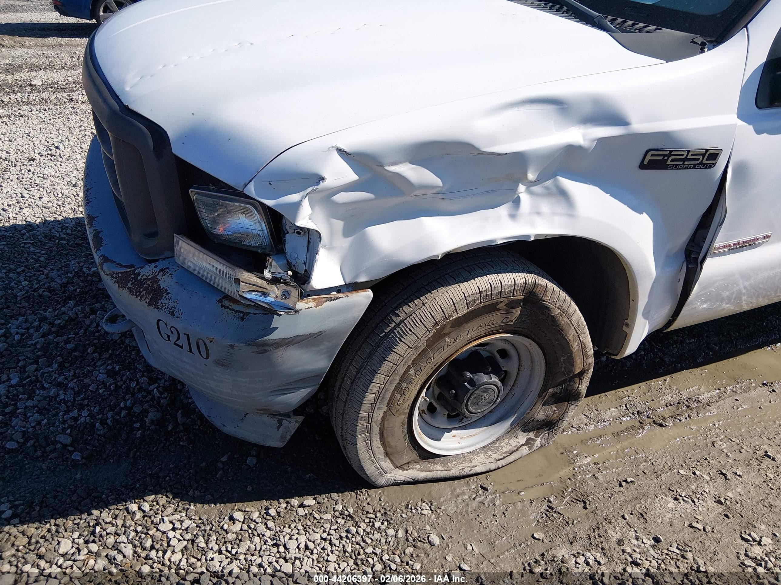 2004 Ford F-250 Lariat/xl/xlt White vin: 1FTNW20P04EA84049