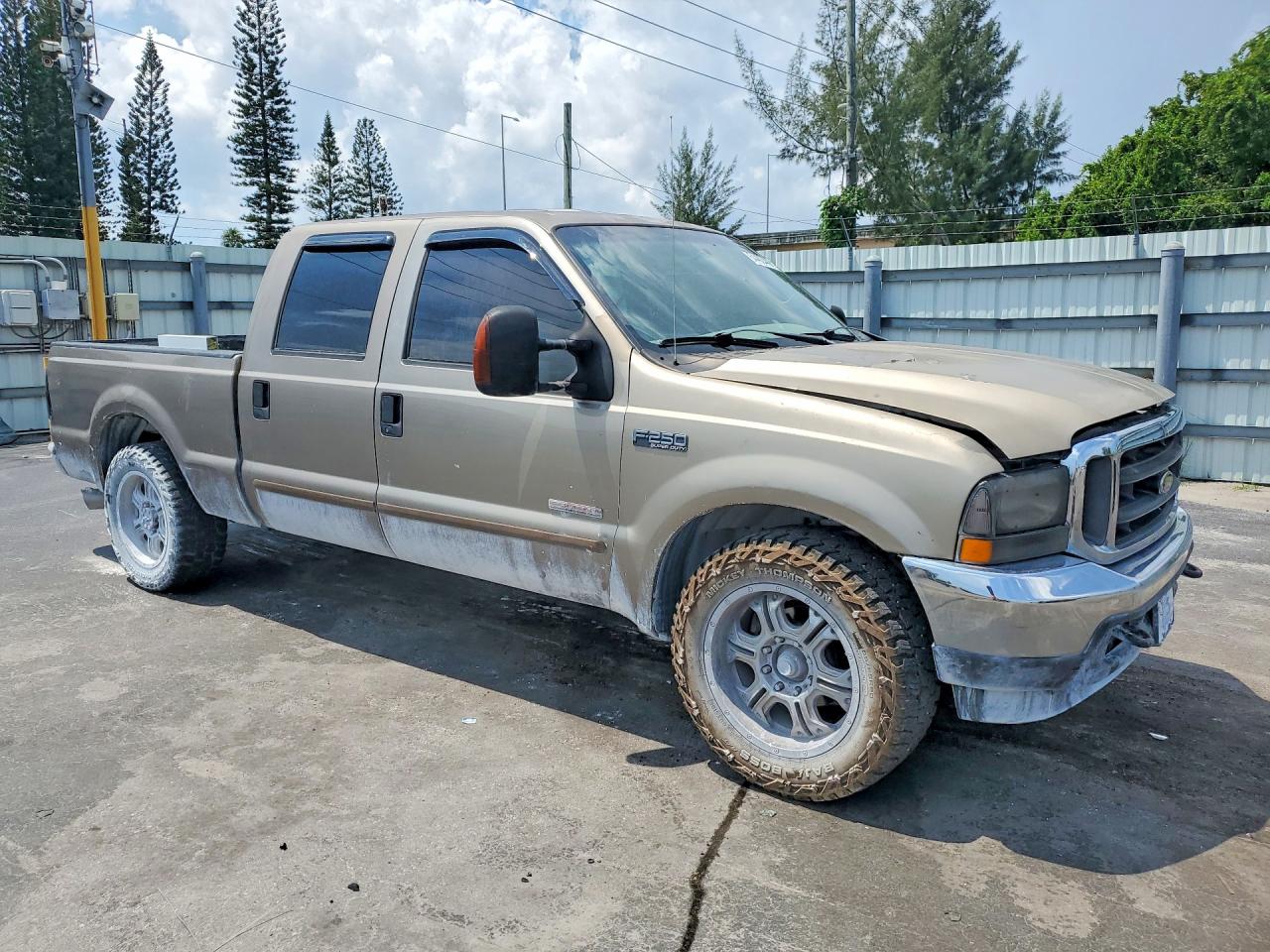 2004 Ford F250 Super Duty Beige vin: 1FTNW20P14ED56673