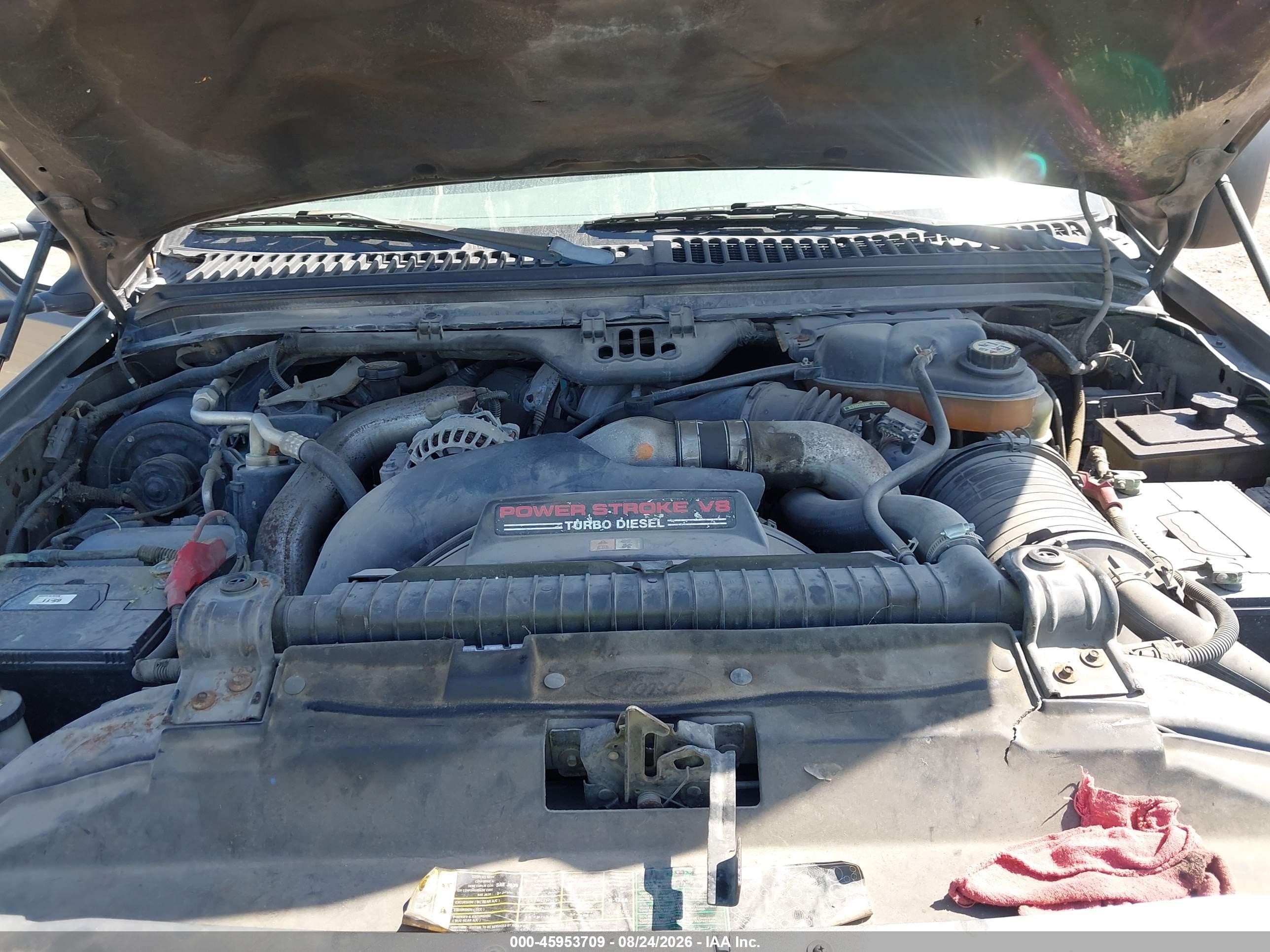 2004 Ford F-250 Lariat/xl/xlt Серый vin: 1FTNW20P24EA63283