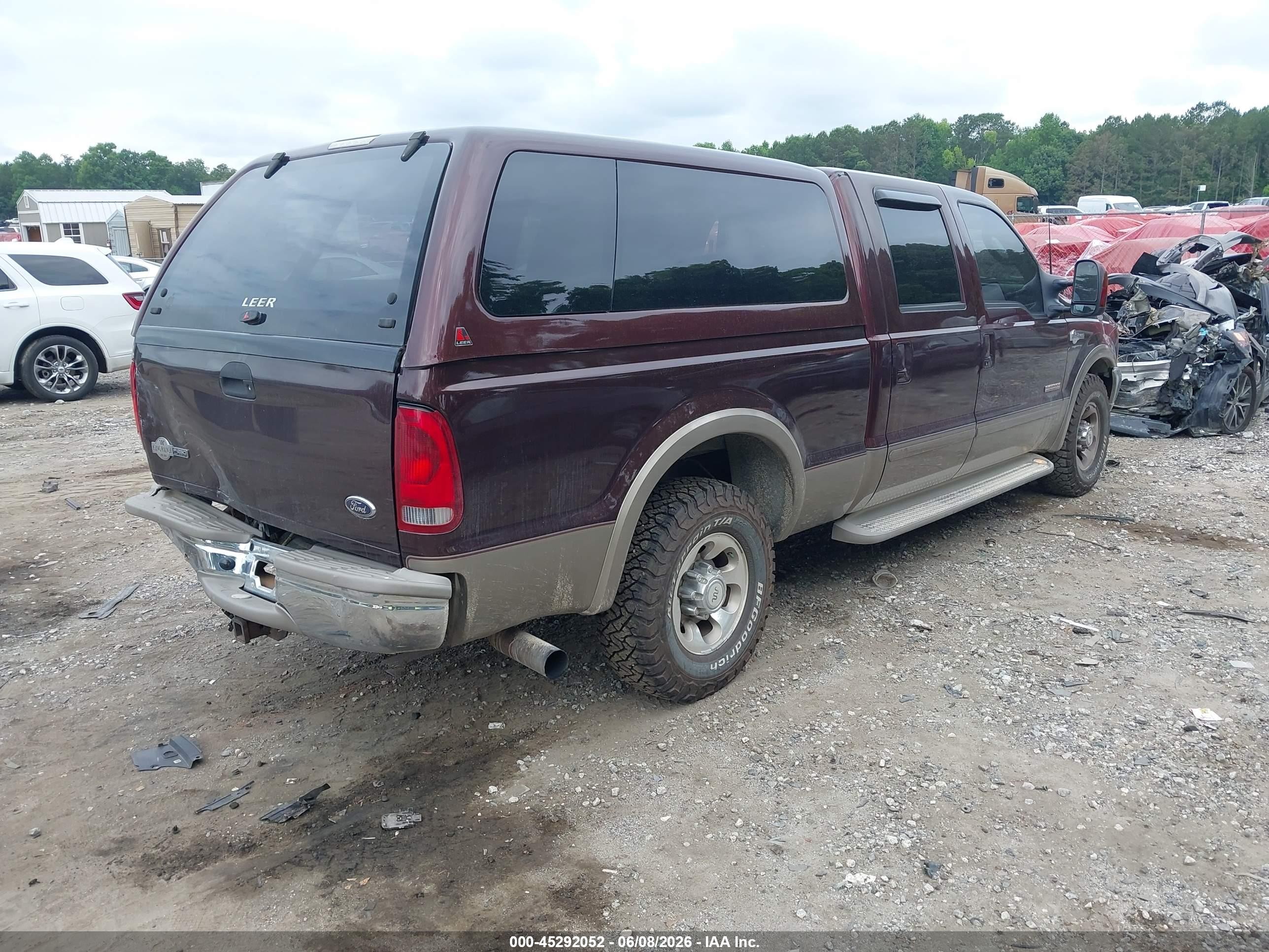 2003 Ford F-250 Lariat/xl/xlt Темно-бордовый vin: 1FTNW20P43ED17929