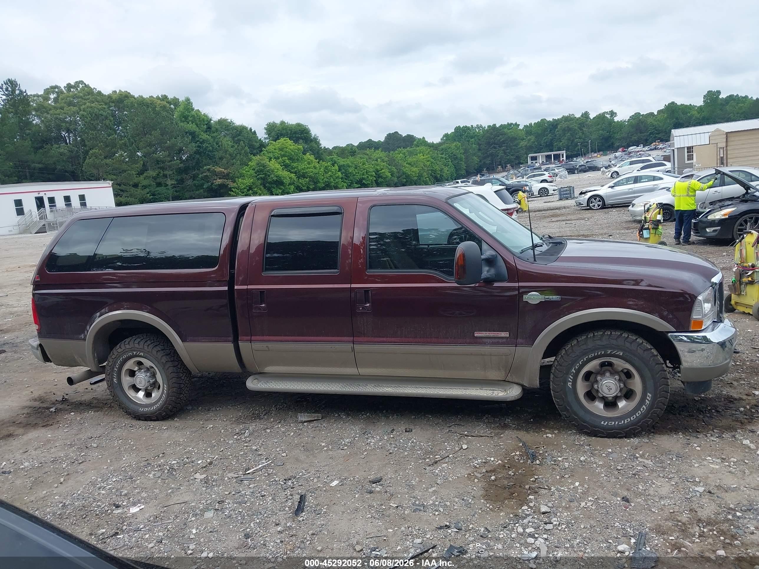 2003 Ford F-250 Lariat/xl/xlt Темно-бордовый vin: 1FTNW20P43ED17929