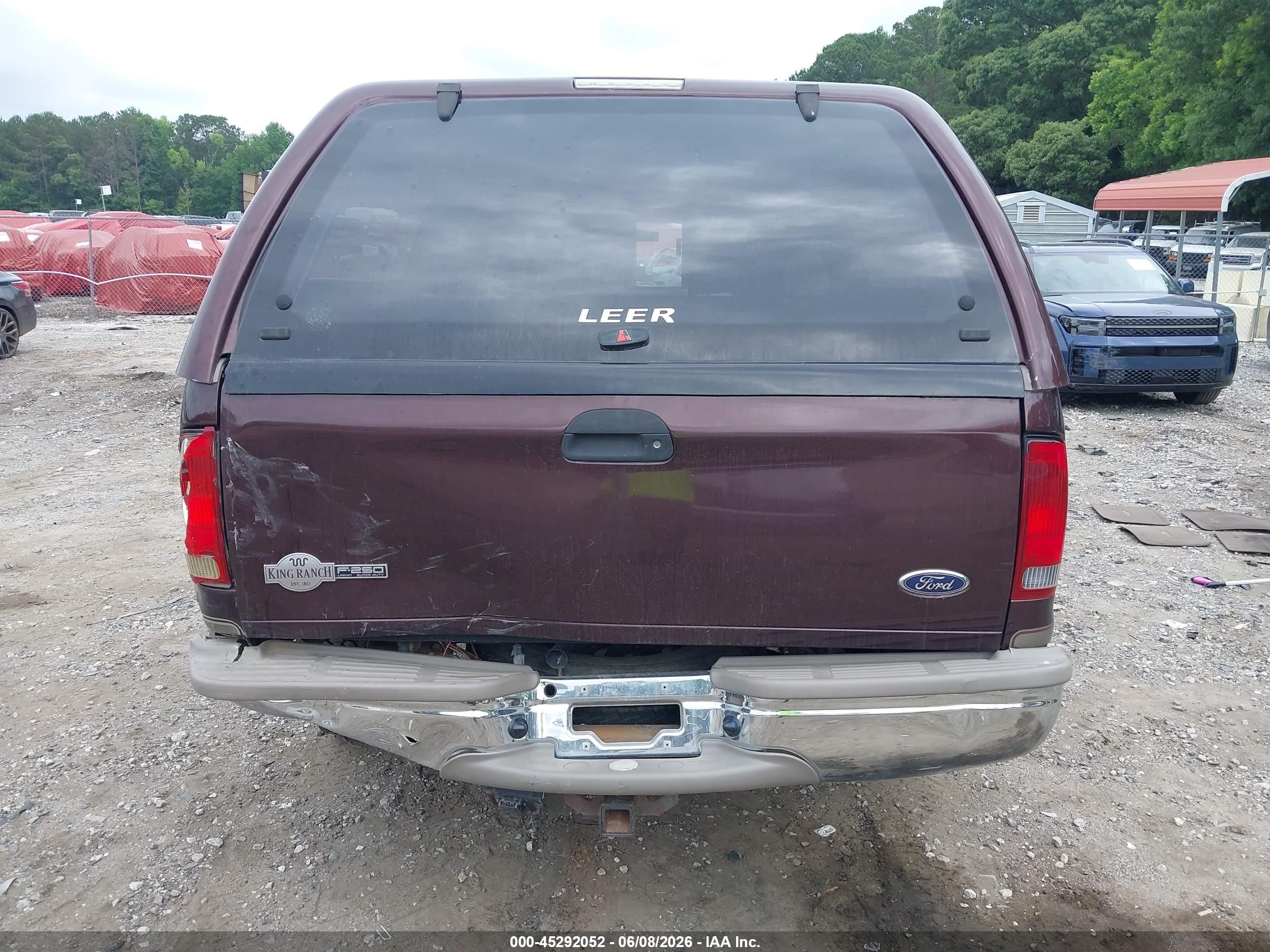 2003 Ford F-250 Lariat/xl/xlt Темно-бордовый vin: 1FTNW20P43ED17929