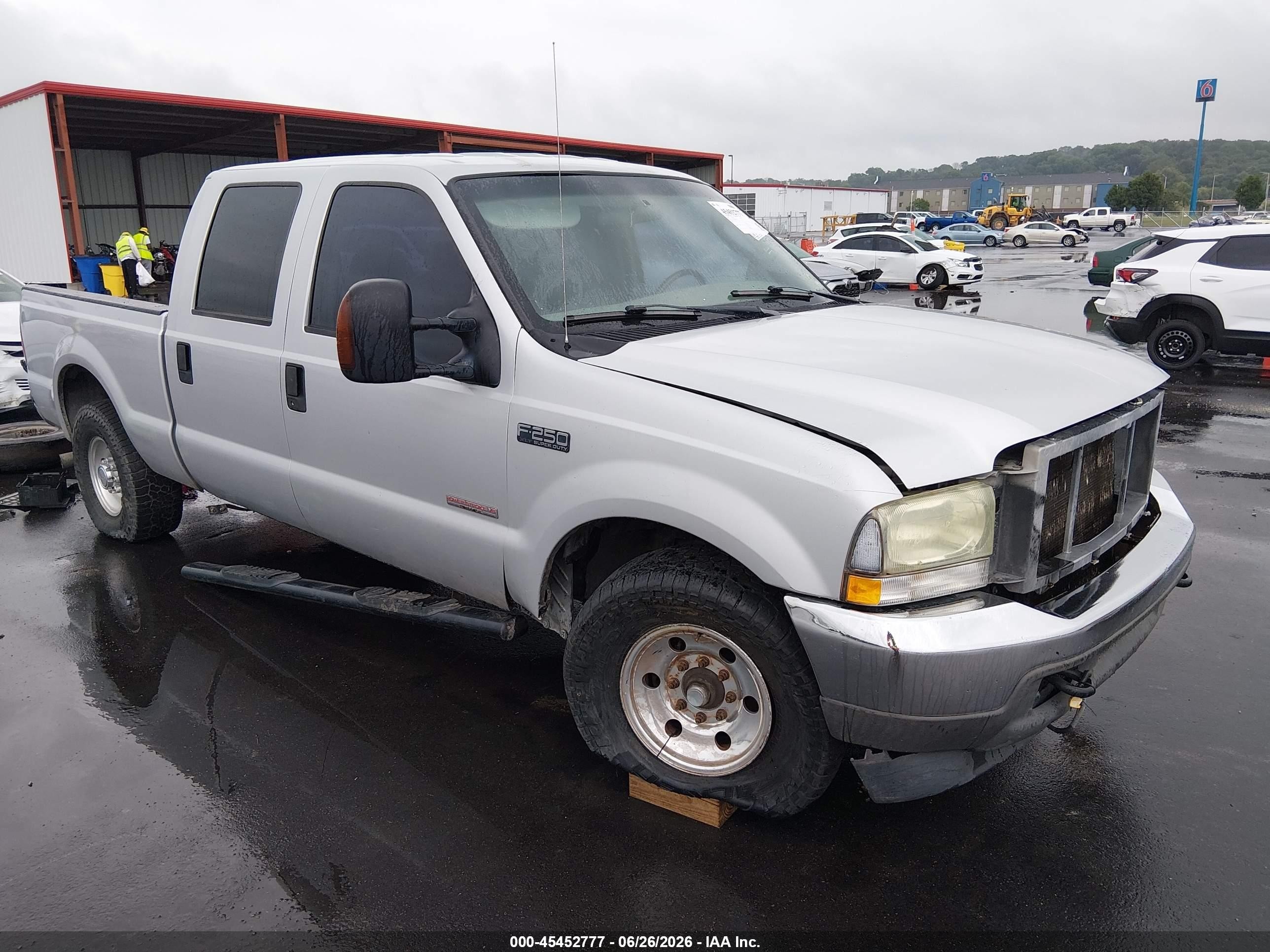 2004 Ford F-250 Lariat/xl/xlt Серебряный vin: 1FTNW20P54EB70246