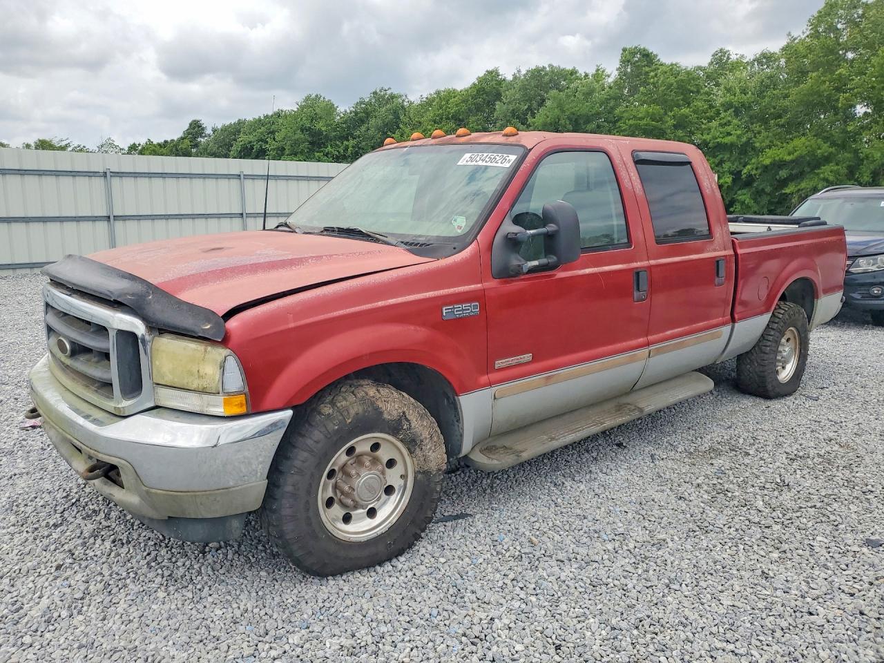 2003 Ford F250 Super Duty Red vin: 1FTNW20P73ED38046