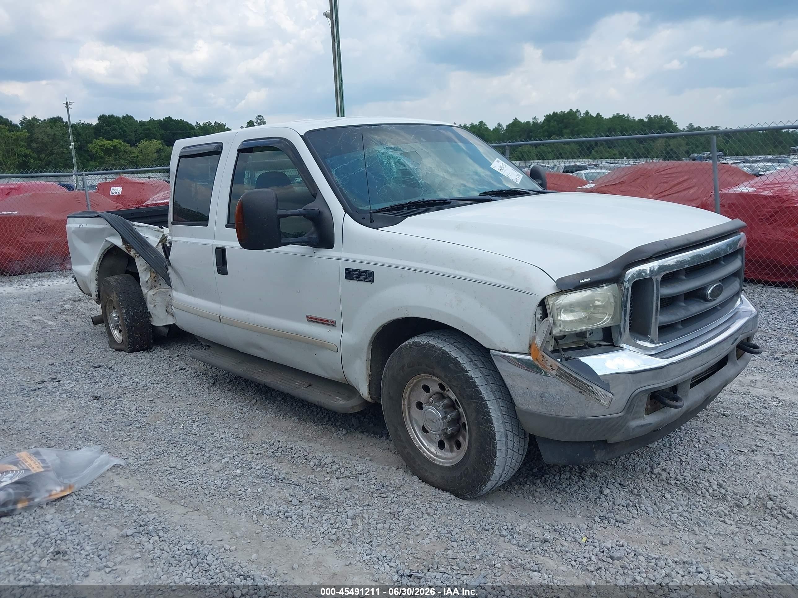 2003 Ford F-250 King Ranch/lariat/xl/xlt Белый vin: 1FTNW20PX3ED63538