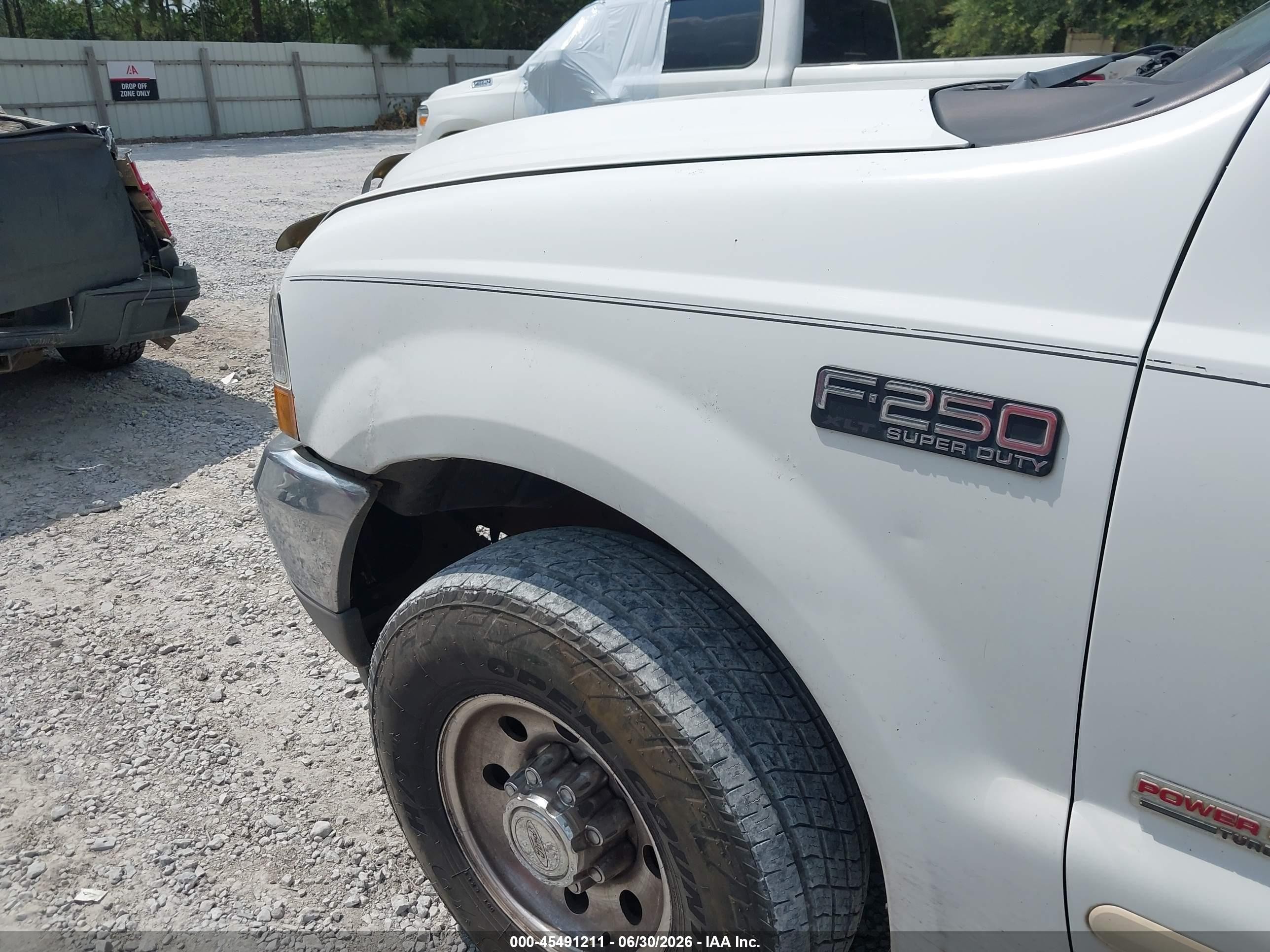 2003 Ford F-250 King Ranch/lariat/xl/xlt Белый vin: 1FTNW20PX3ED63538