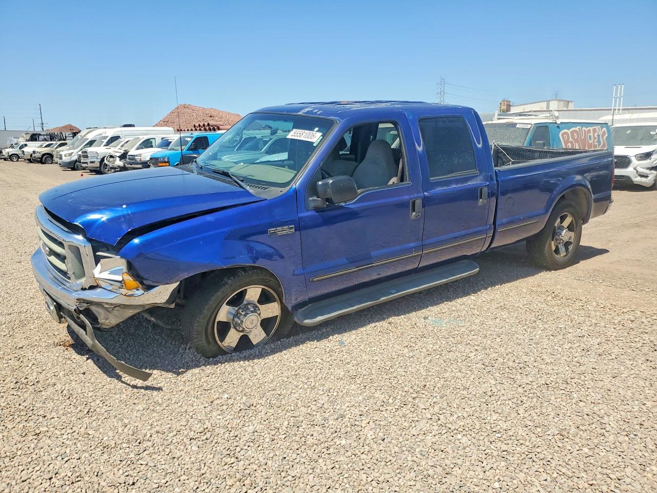 1999 Ford F250 Super Duty Blue vin: 1FTNW20S2XEA46315