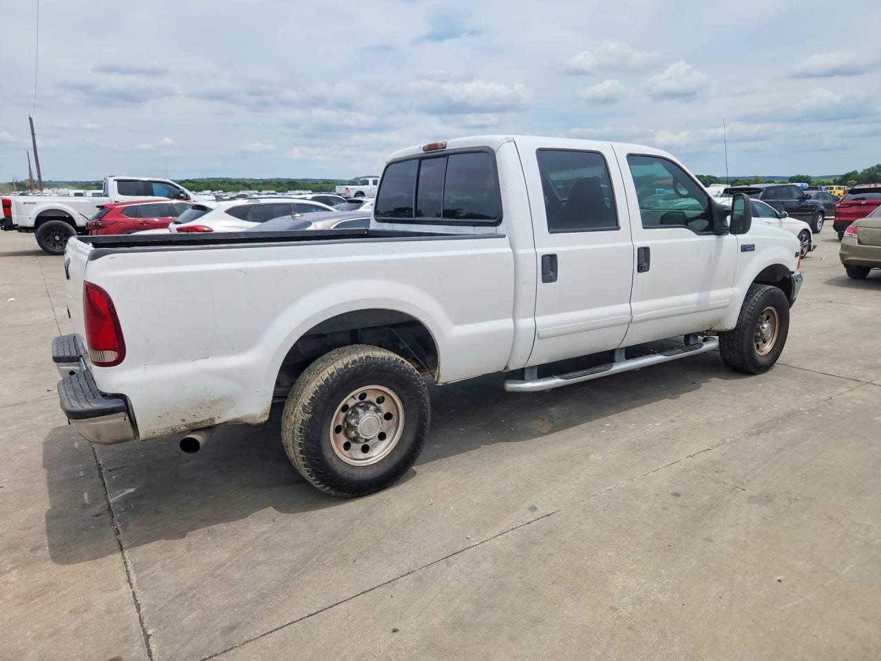 2001 Ford F250 Super Duty White vin: 1FTNW20S81EB96159