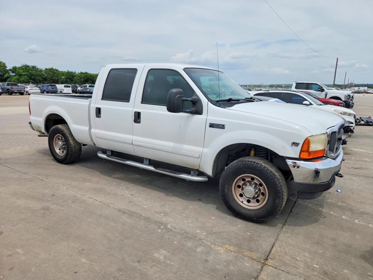 2001 Ford F250 Super Duty White vin: 1FTNW20S81EB96159