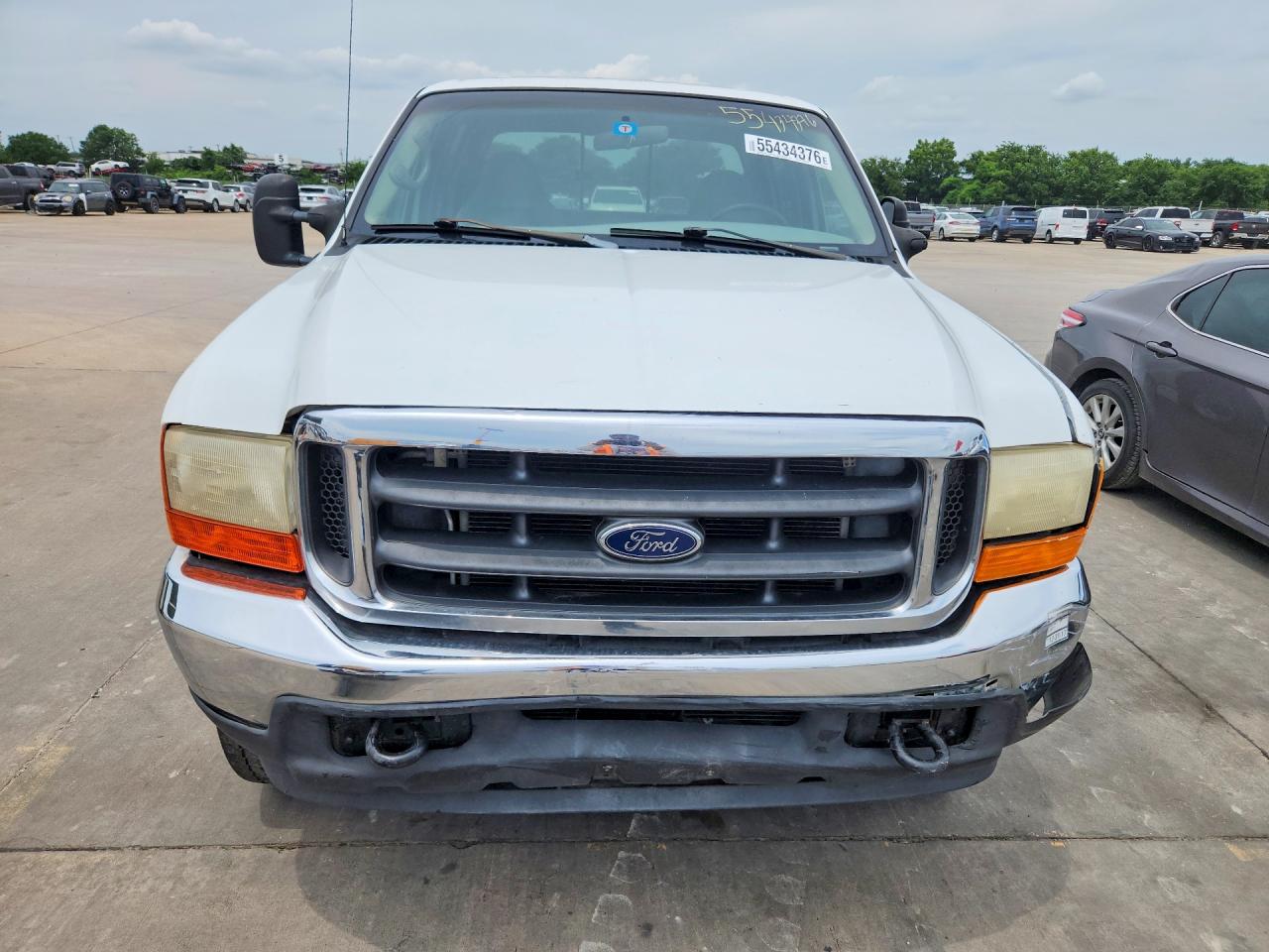 2001 Ford F250 Super Duty White vin: 1FTNW20S81EB96159