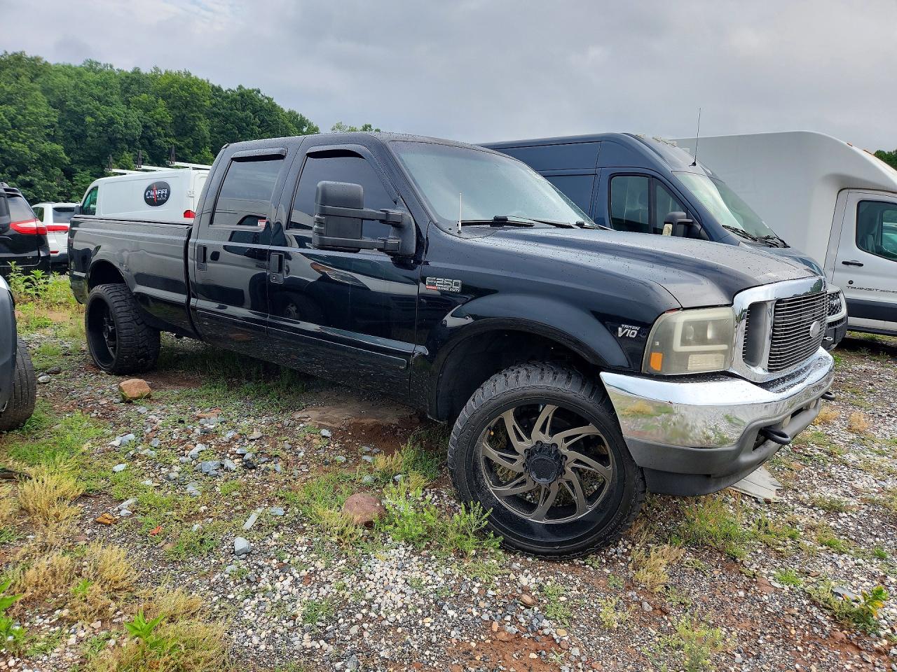 2001 Ford F250 Super Duty Black vin: 1FTNW20S91EB80889