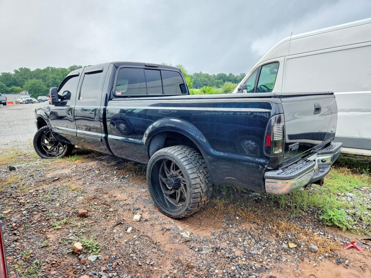 2001 Ford F250 Super Duty Black vin: 1FTNW20S91EB80889