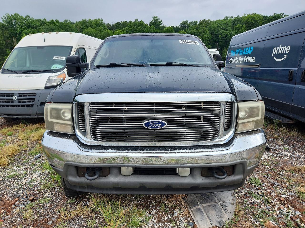 2001 Ford F250 Super Duty Black vin: 1FTNW20S91EB80889