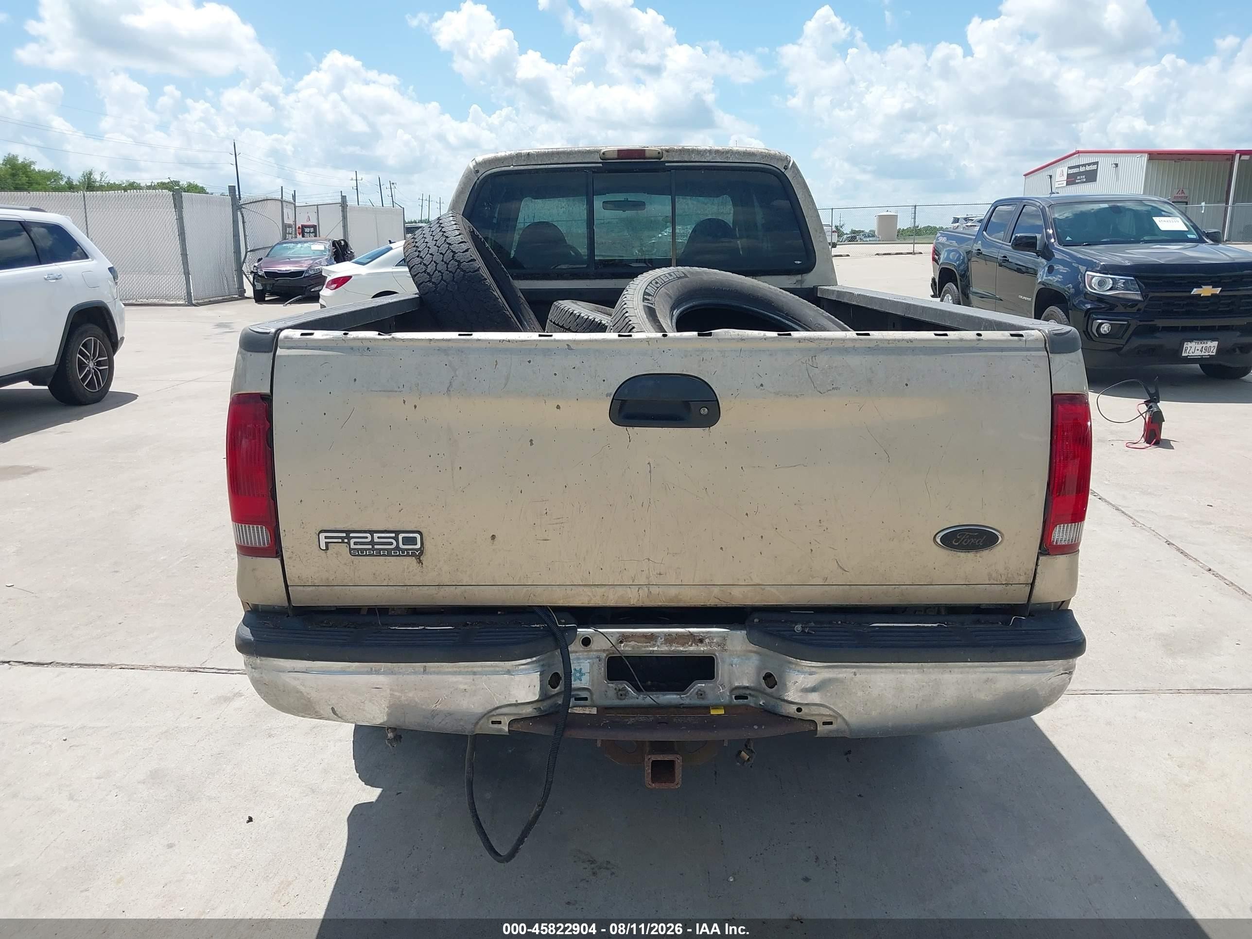 2001 Ford F-250 Lariat/xl/xlt Gold vin: 1FTNW20SX1EB61218