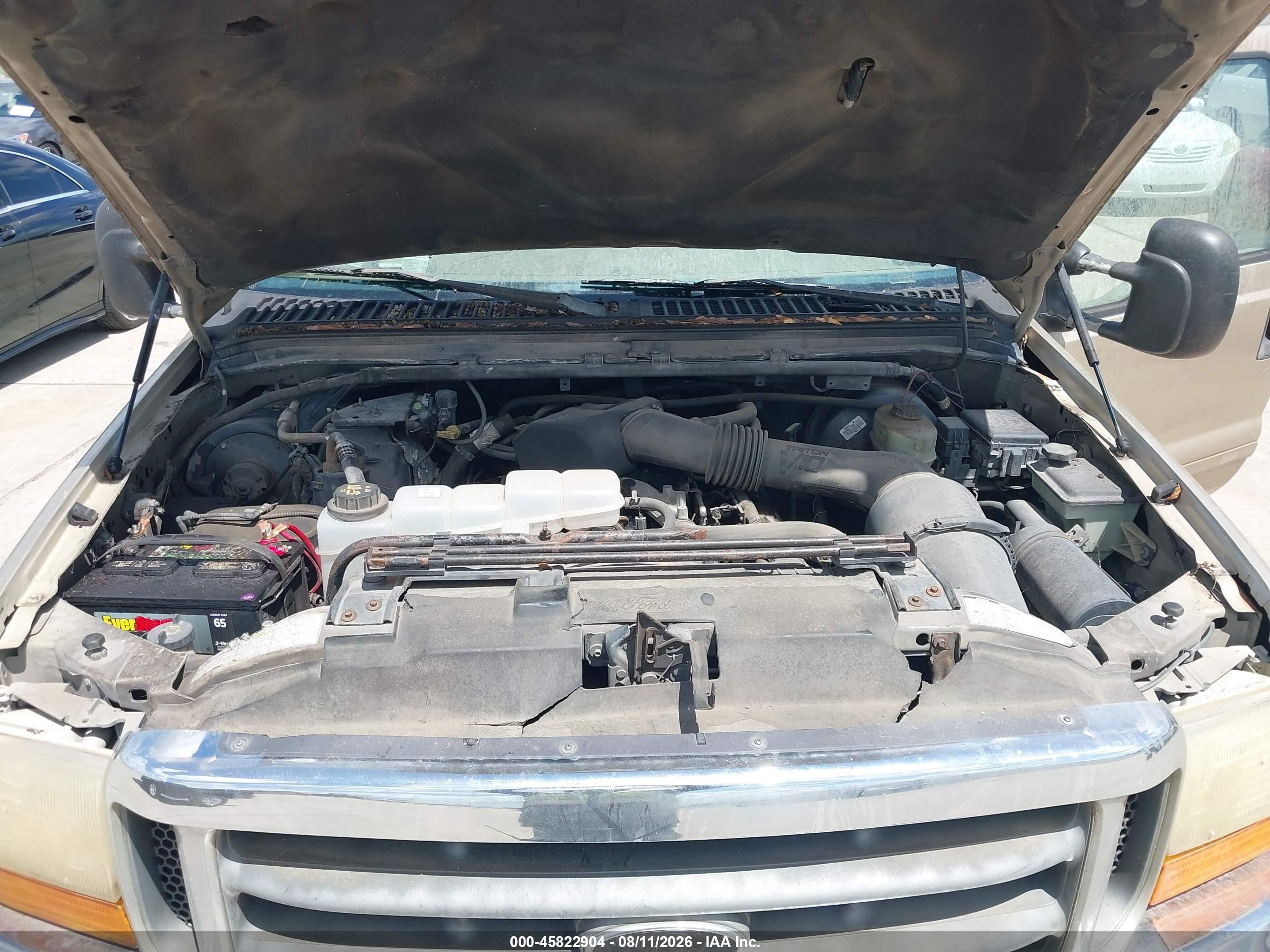2001 Ford F-250 Lariat/xl/xlt Gold vin: 1FTNW20SX1EB61218