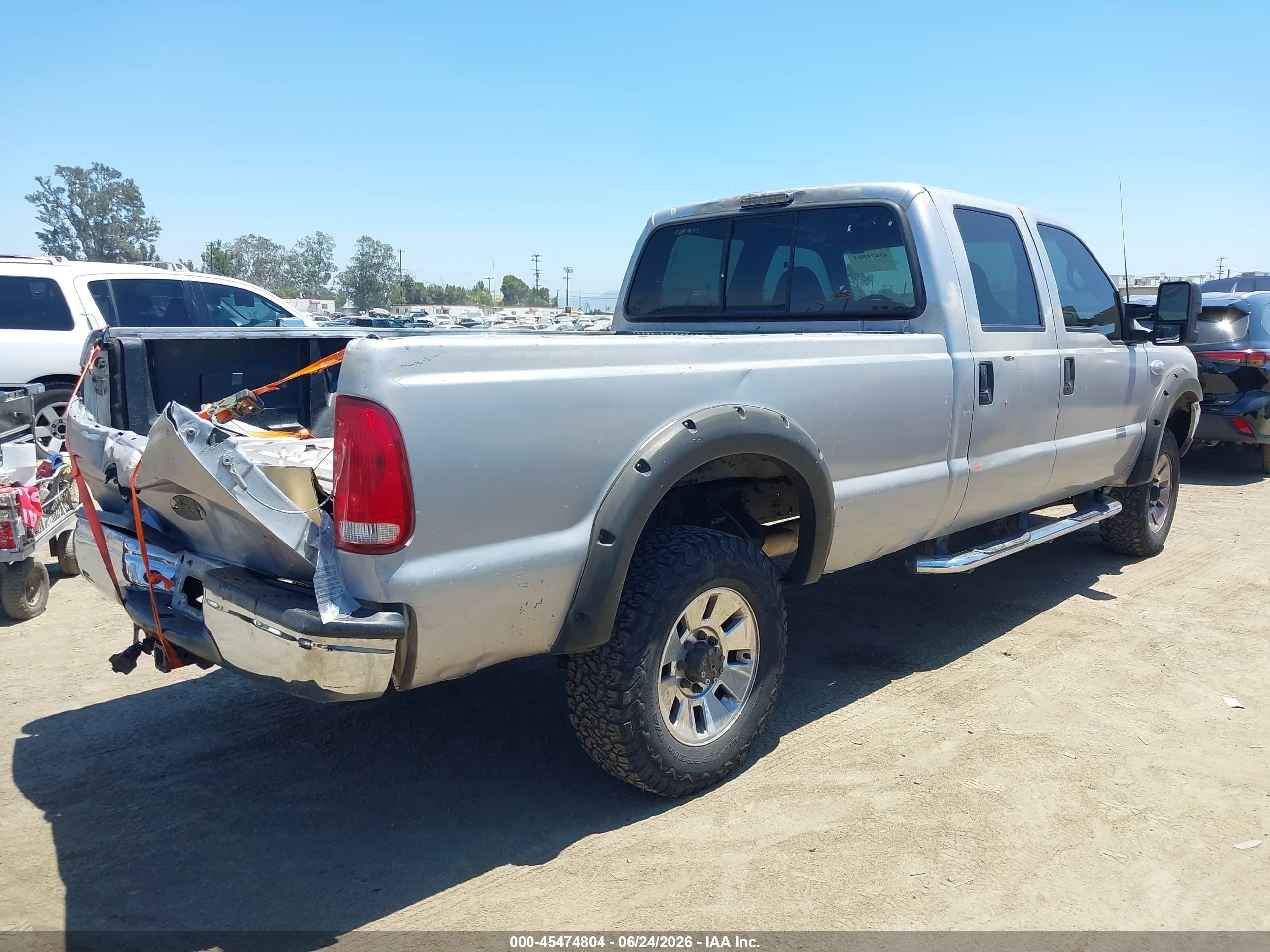 2001 Ford F-250 Lariat/xl/xlt Silver vin: 1FTNW20SX1ED03759