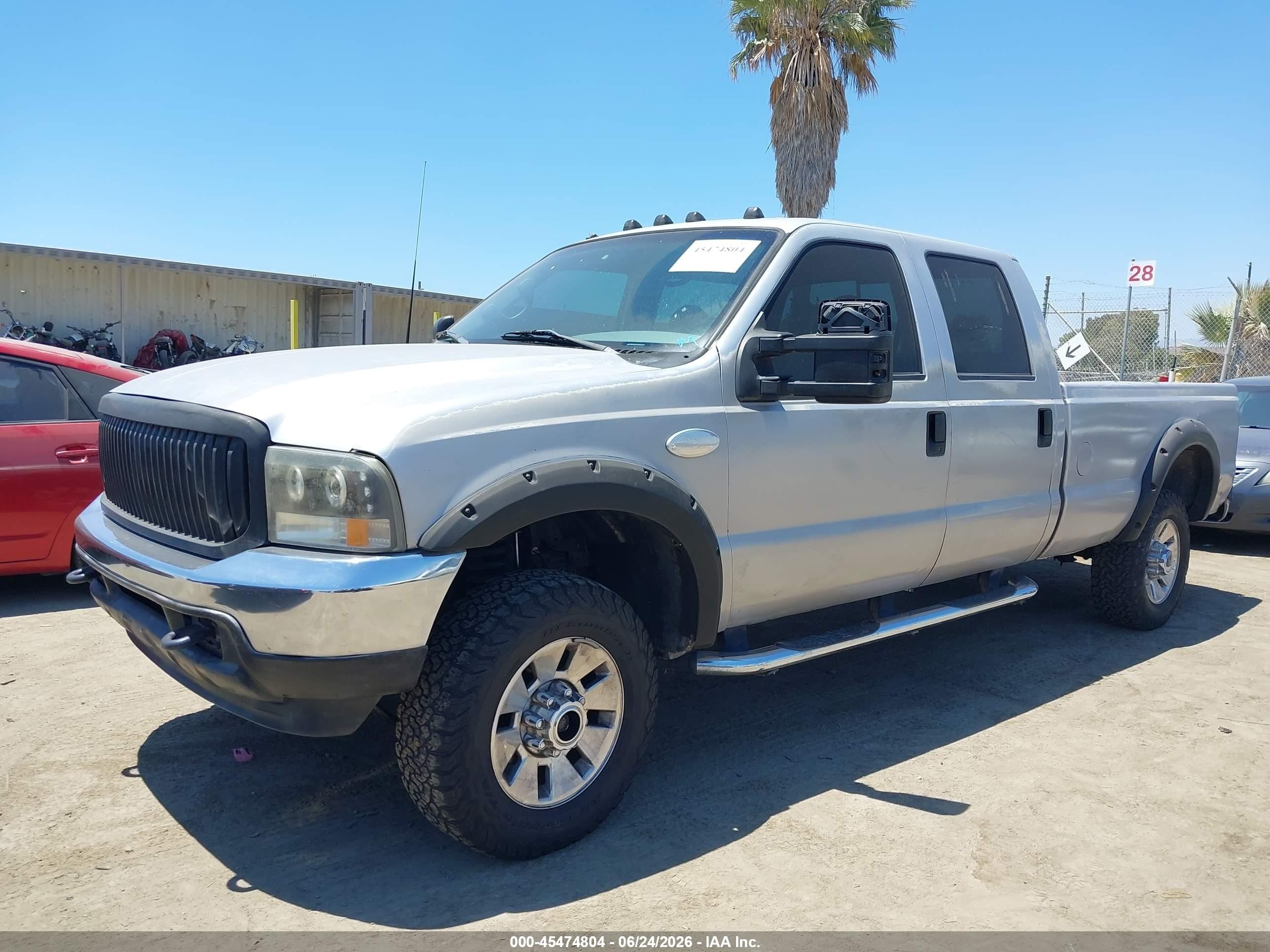 2001 Ford F-250 Lariat/xl/xlt Silver vin: 1FTNW20SX1ED03759