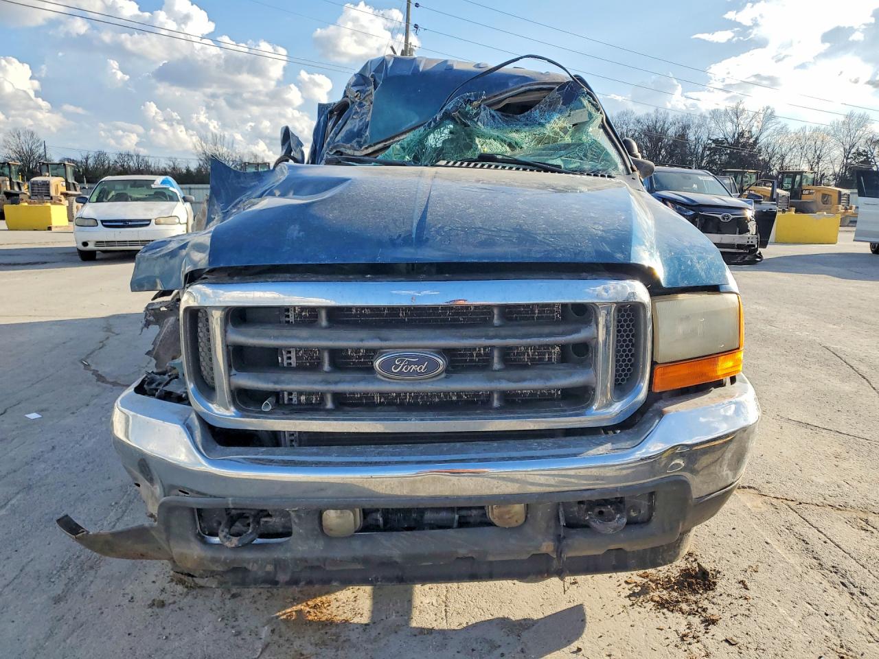 2001 Ford F250 Super Duty Blue vin: 1FTNW21F01EC76833