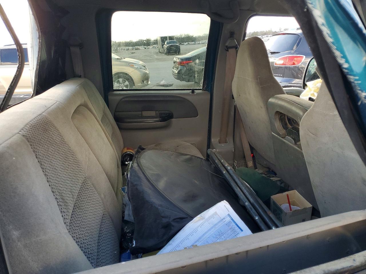 2001 Ford F250 Super Duty Blue vin: 1FTNW21F01EC76833