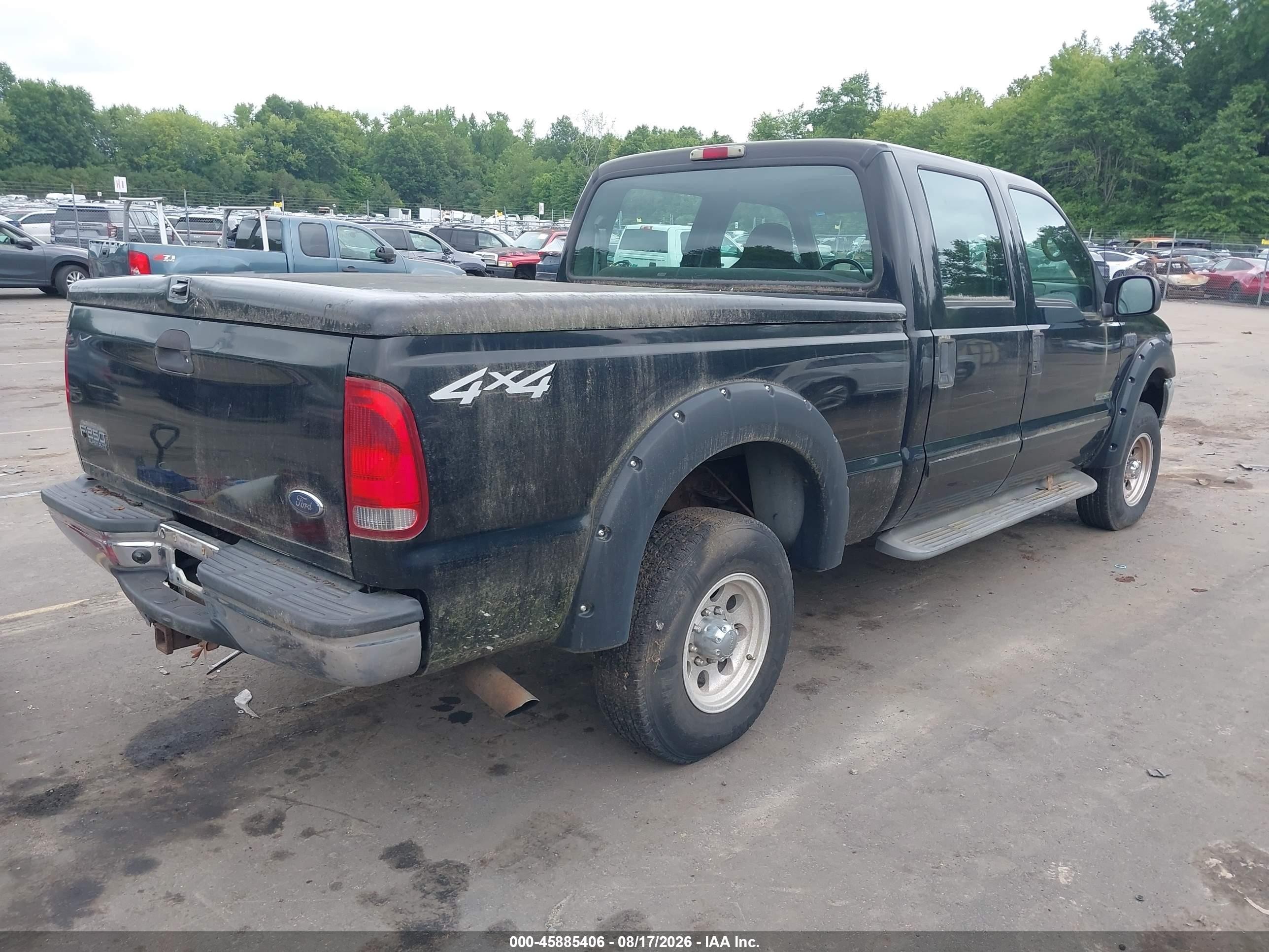 2002 Ford F-250 Lariat/xl/xlt Черный vin: 1FTNW21F02EA55086