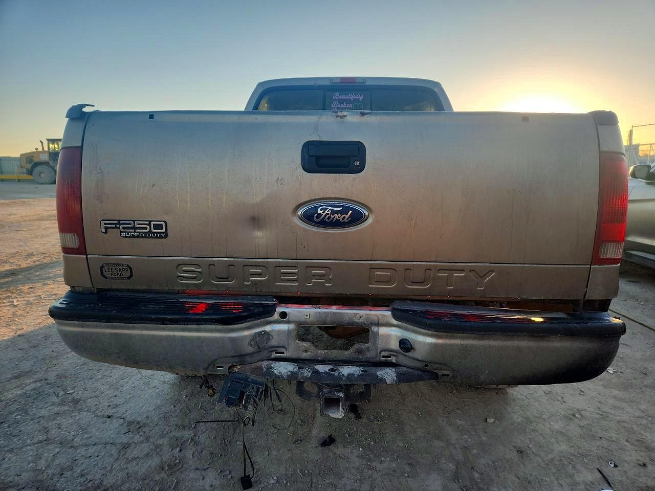 2002 Ford F250 Super Duty Tan vin: 1FTNW21F02EB01046