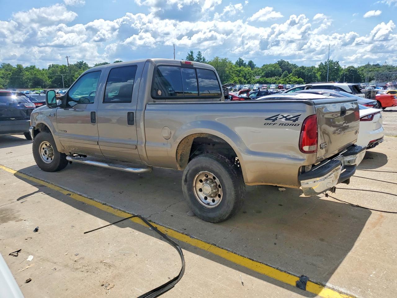 2002 Ford F250 Super Duty Tan vin: 1FTNW21F02EC99658