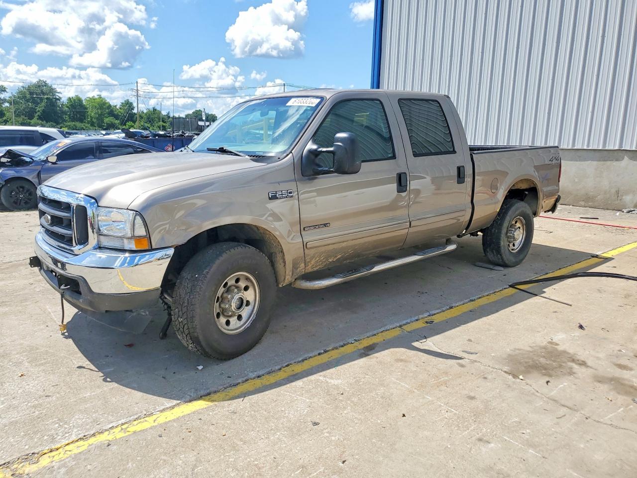 2002 Ford F250 Super Duty Tan vin: 1FTNW21F02EC99658