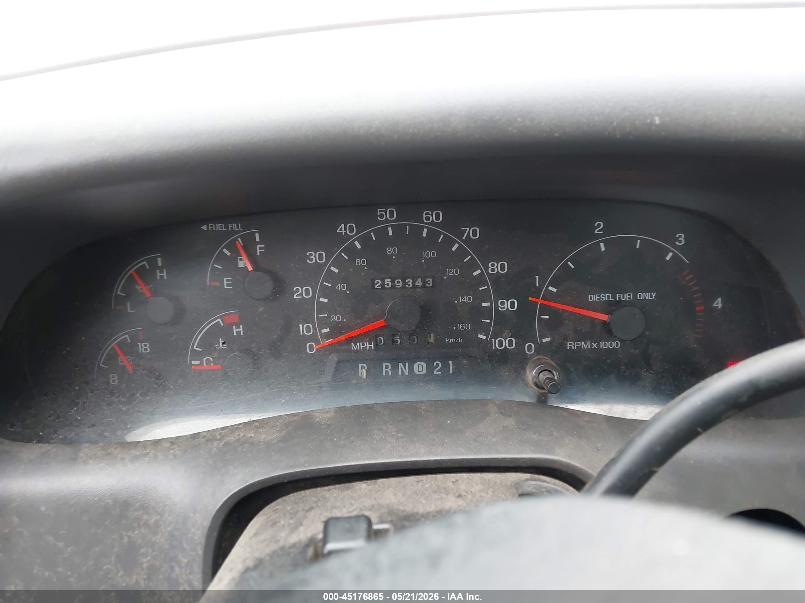 2000 Ford F-250 Lariat/xl/xlt Green vin: 1FTNW21F0YED27077