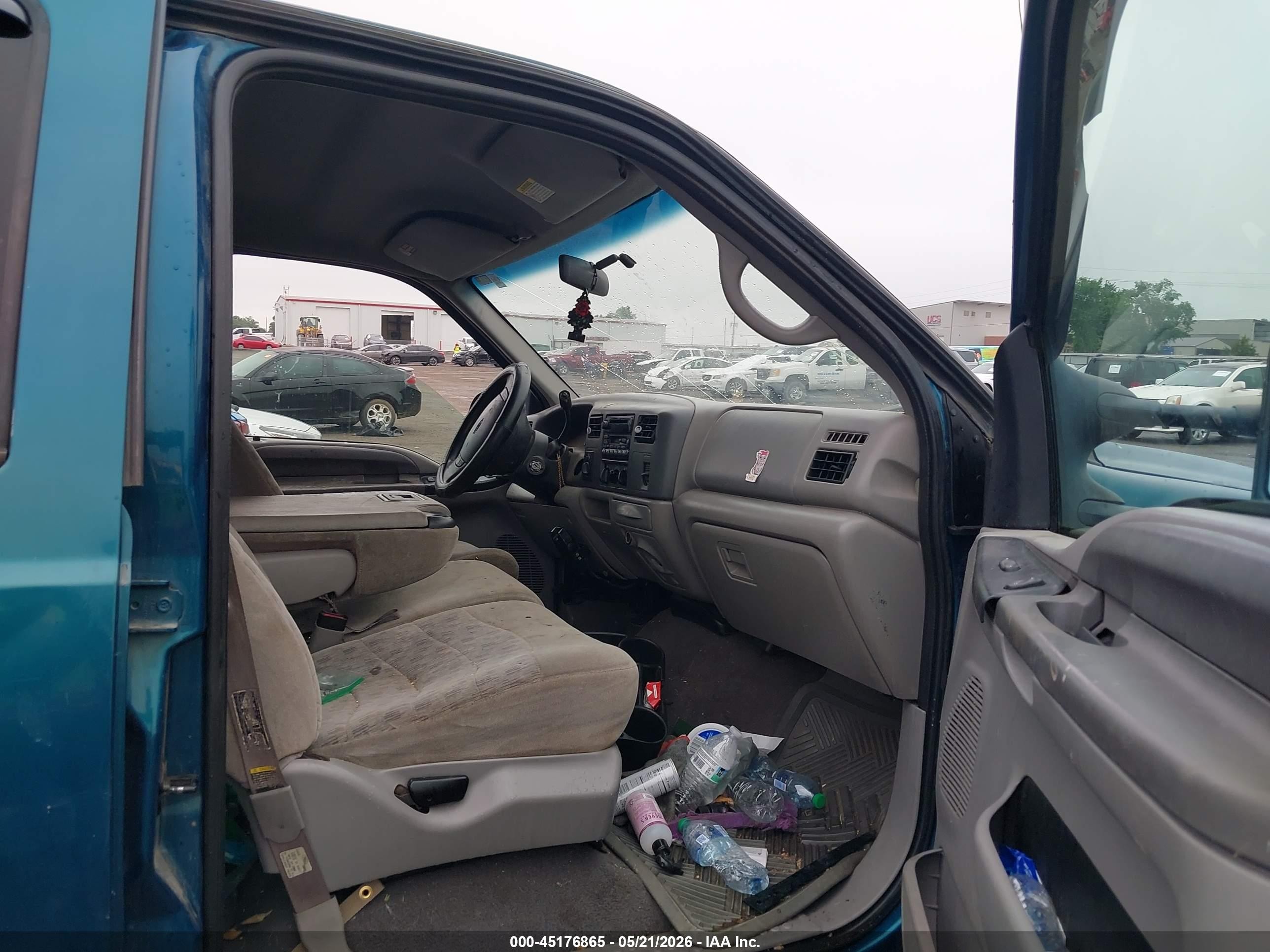 2000 Ford F-250 Lariat/xl/xlt Green vin: 1FTNW21F0YED27077
