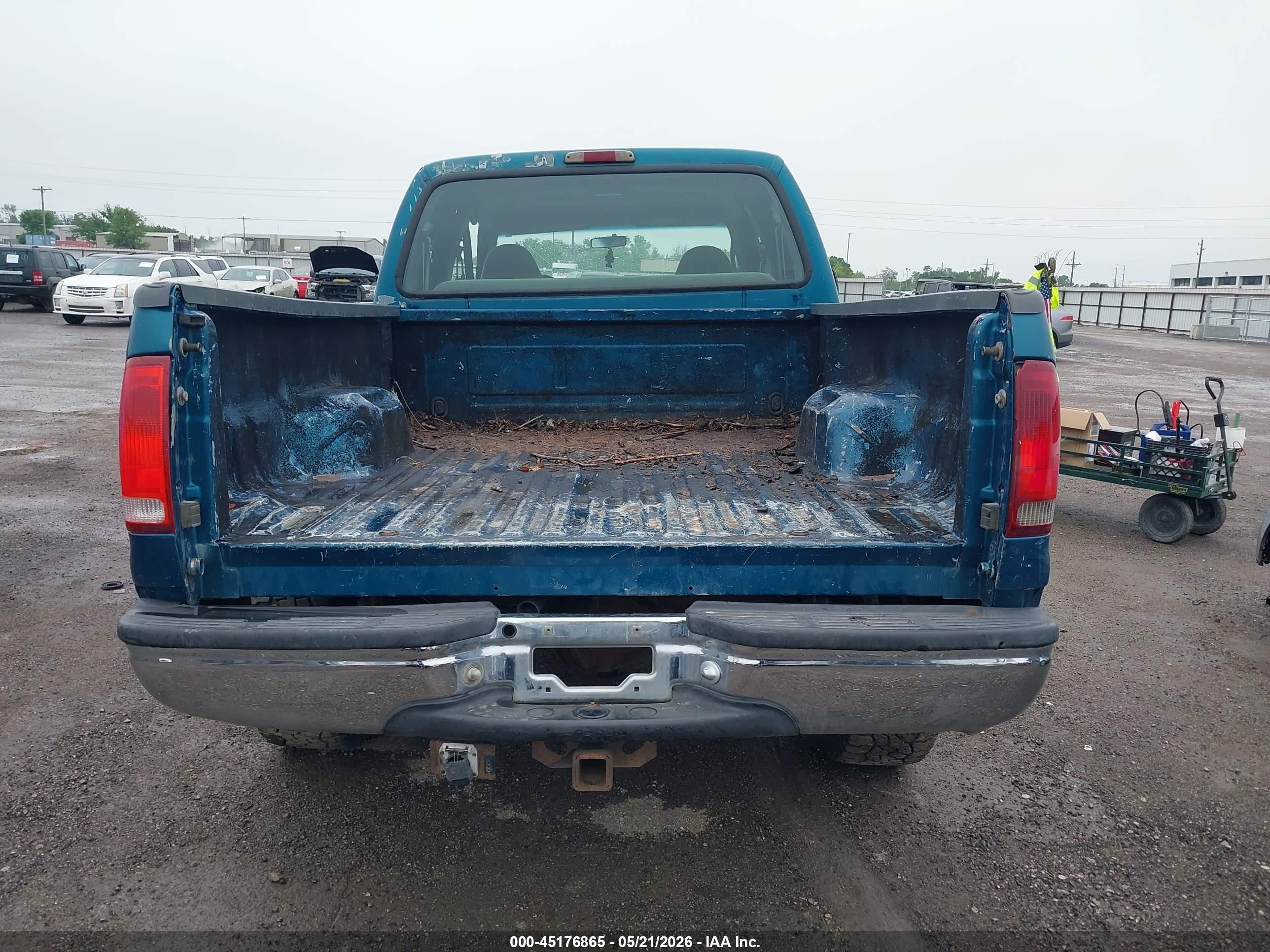 2000 Ford F-250 Lariat/xl/xlt Green vin: 1FTNW21F0YED27077