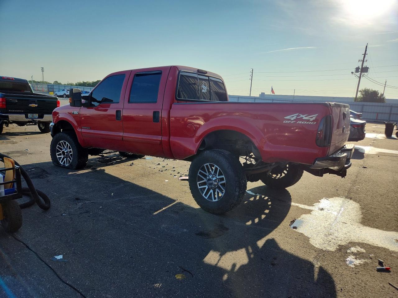 2001 Ford F250 Super Duty Red vin: 1FTNW21F11EC68790