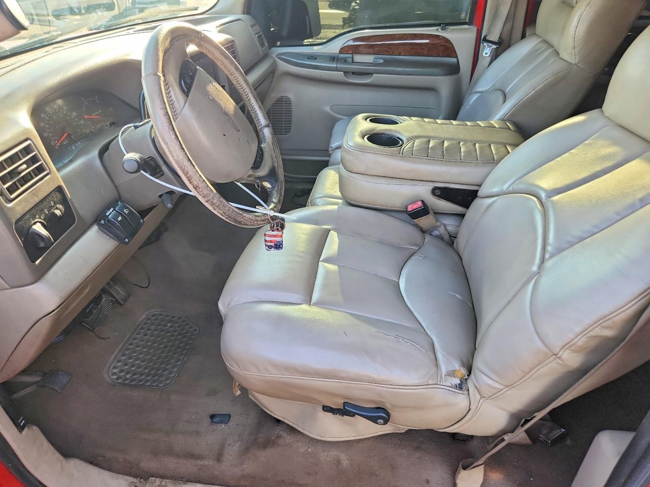 2001 Ford F250 Super Duty Red vin: 1FTNW21F11EC68790