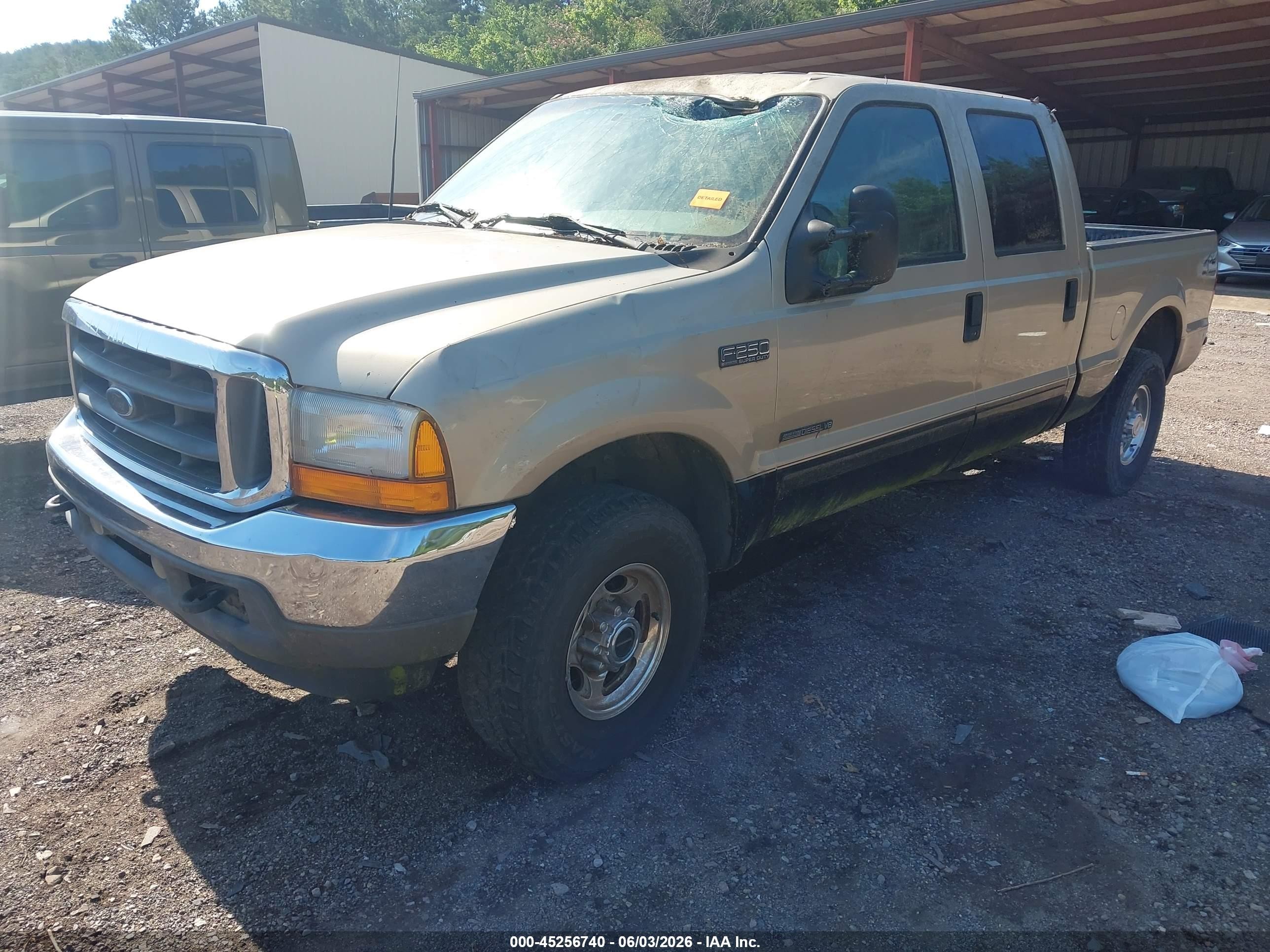 2001 Ford F-250 Lariat/xl/xlt Silver vin: 1FTNW21F11ED69098